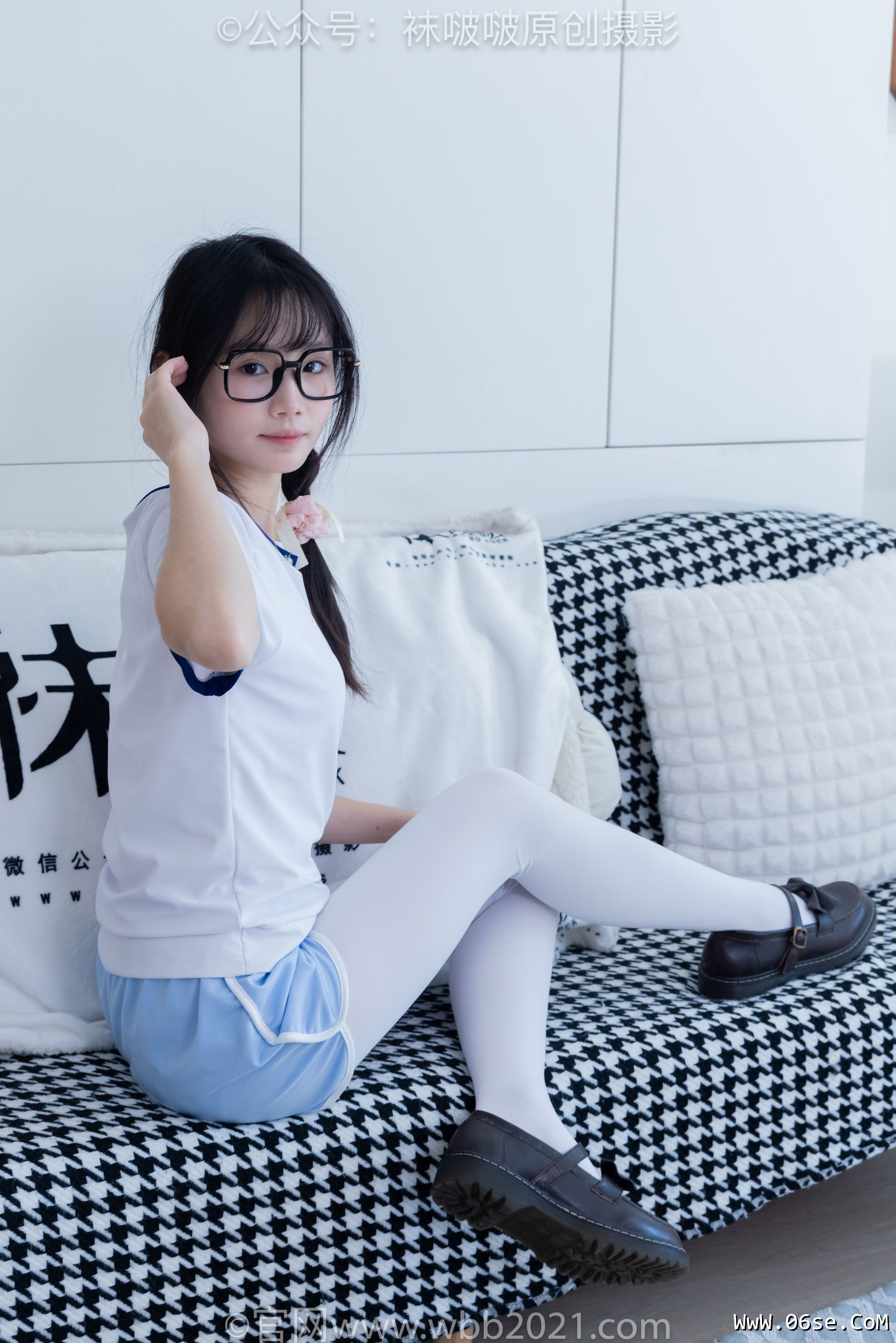 图片[68]-BoBoSocks袜啵啵 No.325 甜甜圈 -皮鞋、厚白丝[145P]-六色网