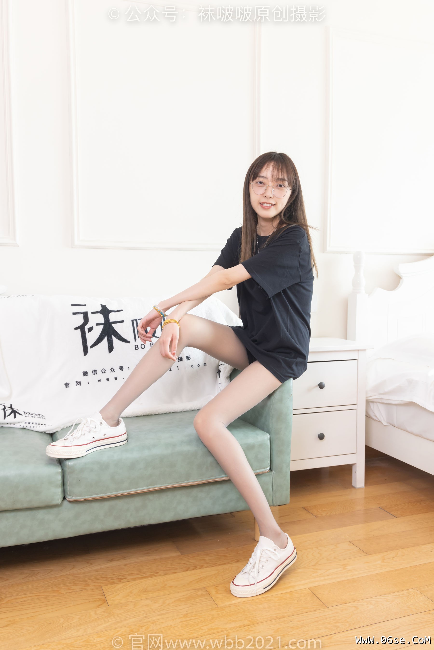 图片[13]-BoBoSocks袜啵啵 No.379 稚予 -板鞋、灰丝[140P]-六色网