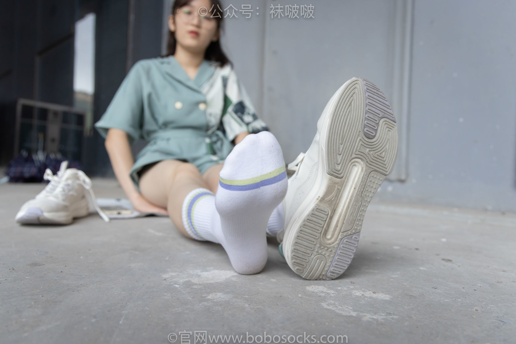 图片[54]-BoBoSocks袜啵啵 No.025 熊熊-安踏运动鞋、白色棉袜、裸足[146P]-六色网