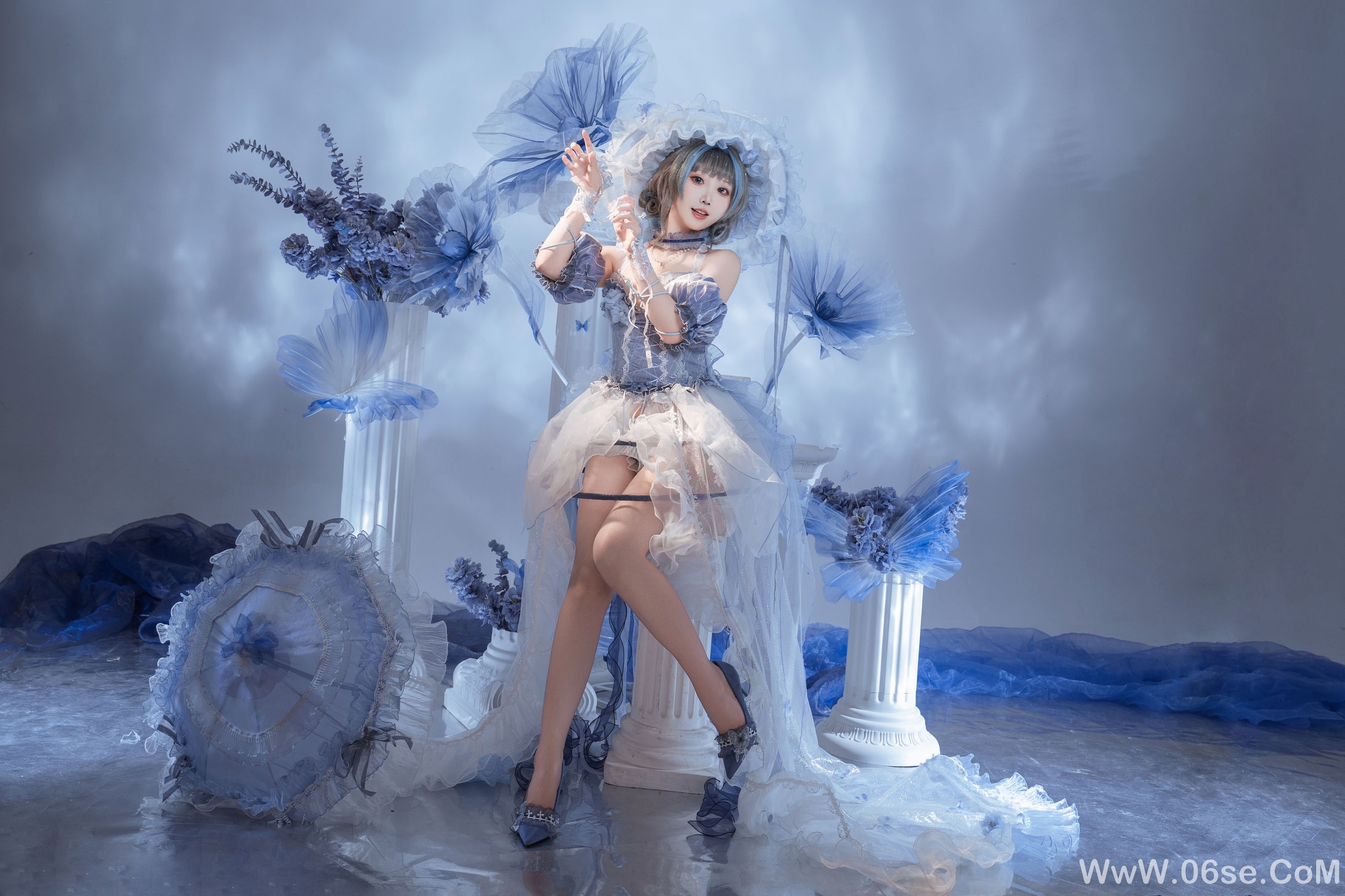 图片[10]-可爱人气Coser 面饼仙儿 – 碧蓝航线 柴郡礼服[21P]-六色网
