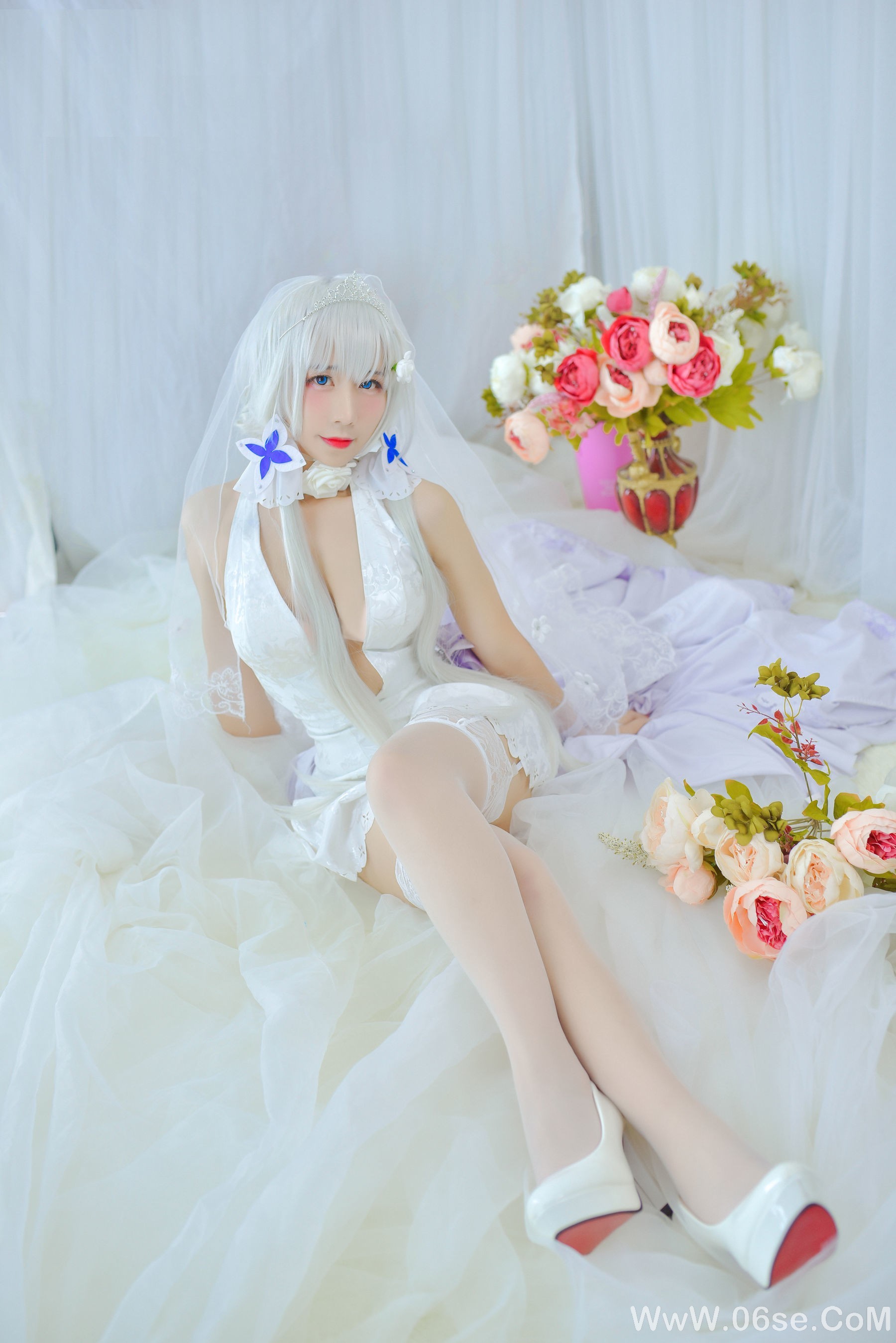 图片[12]-动漫博主九曲Jean 婚纱[22P]-六色网