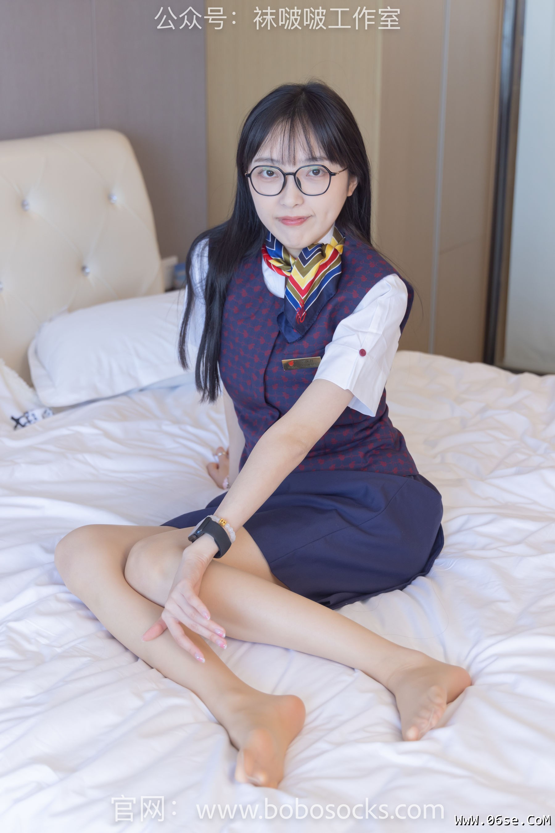 图片[50]-BoBoSocks袜啵啵 No.115 稚予-平底鞋、肉丝、空姐制服[136P]-六色网