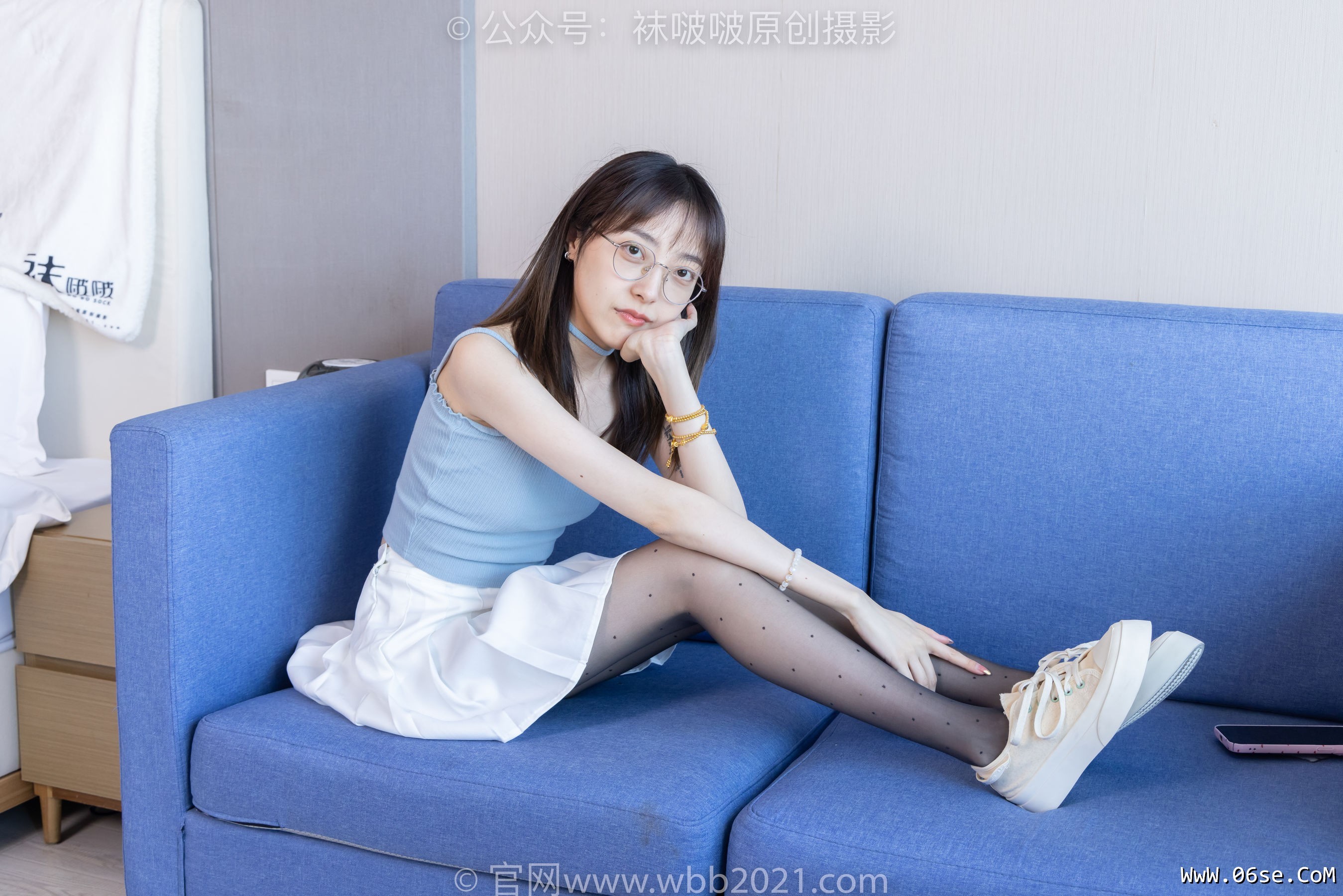 图片[52]-BoBoSocks袜啵啵 No.403 稚予 -高跟鞋、板鞋、波点黑丝、波点白丝[145P]-六色网