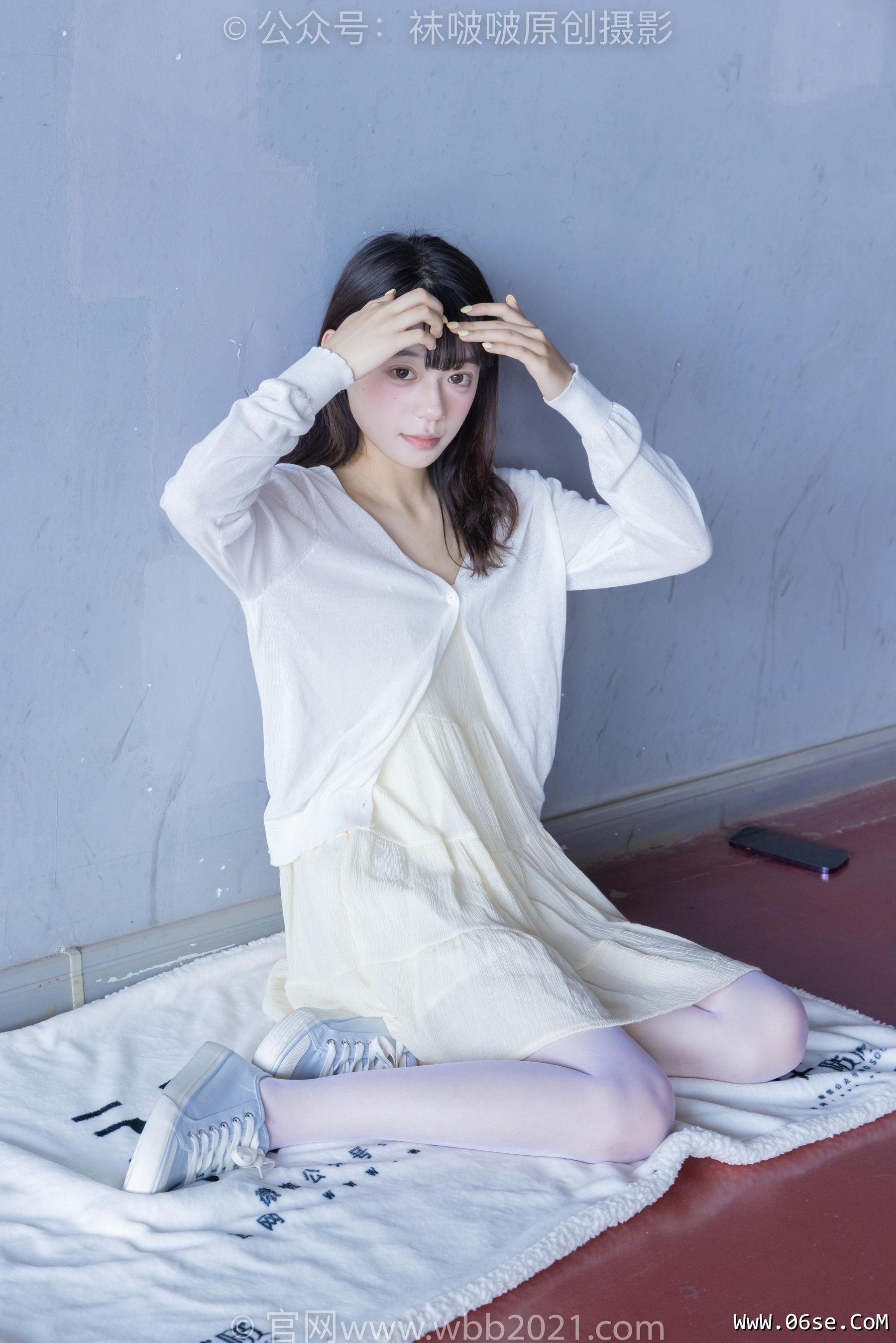 图片[83]-BoBoSocks袜啵啵 No.395 糯米 -板鞋、白丝[145P]-六色网