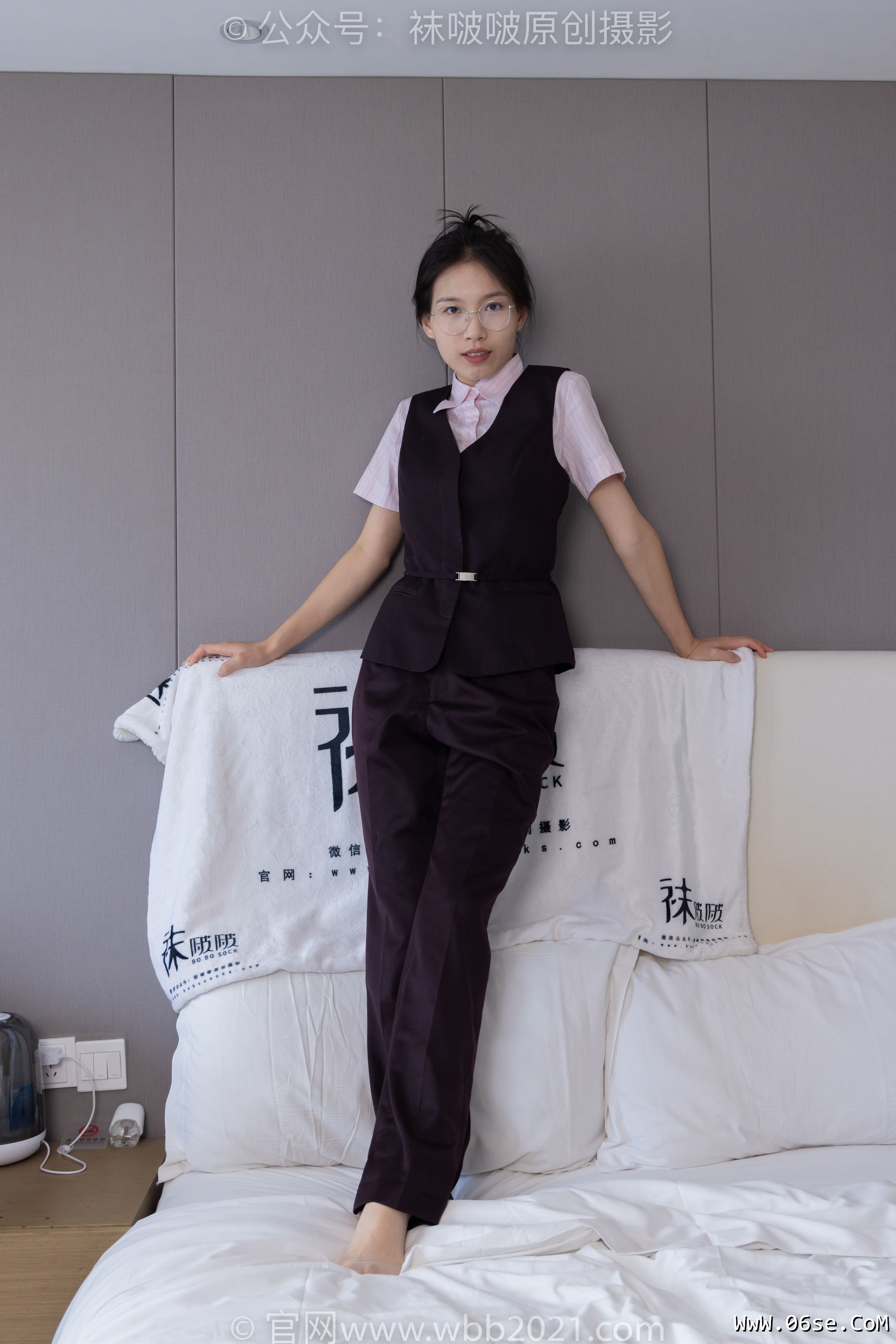 图片[15]-BoBoSocks袜啵啵 No.271 芝士 -平底鞋、短肉丝、银行制服[146P]-六色网