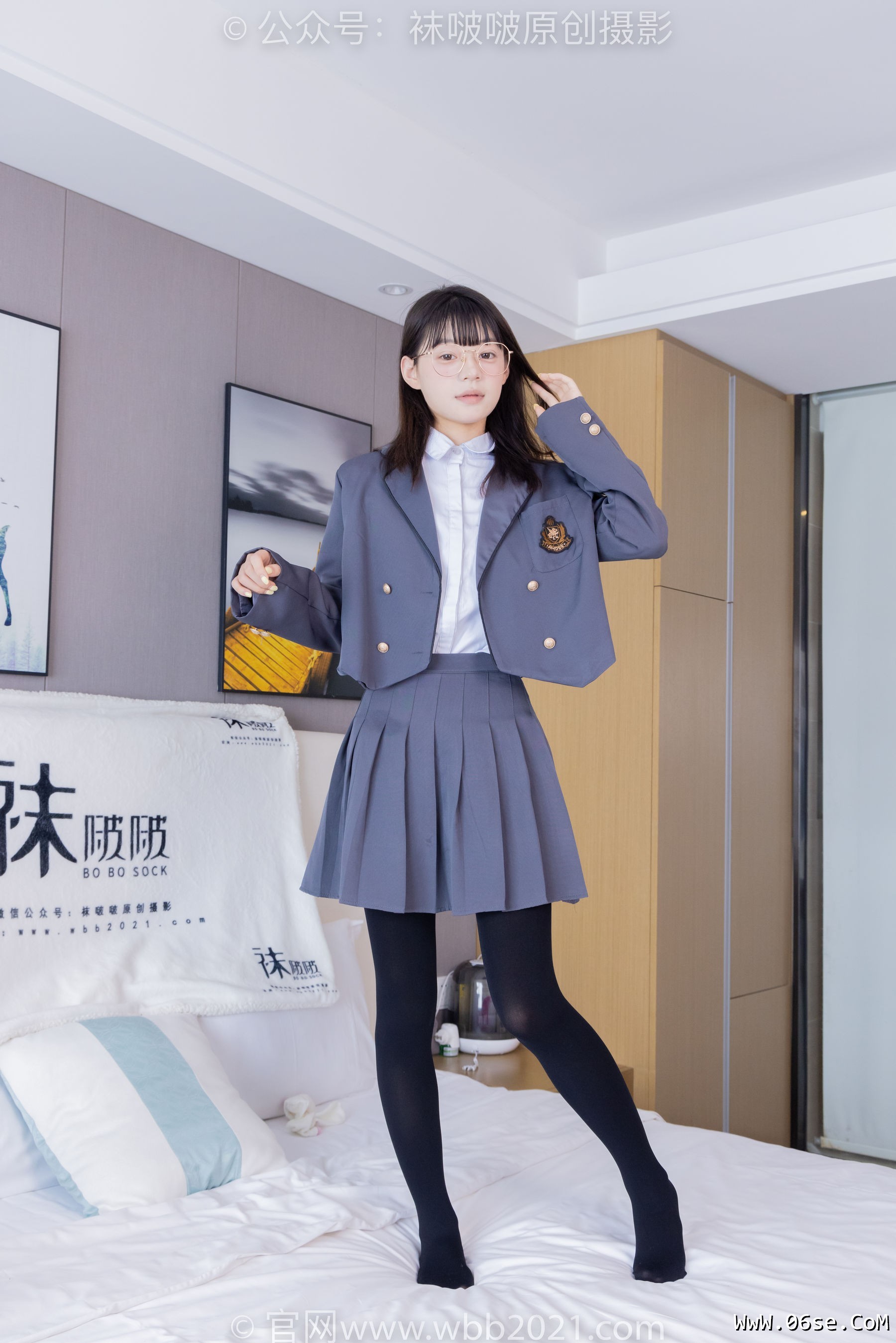 图片[91]-BoBoSocks袜啵啵 No.402 糯米 -皮鞋、厚黑丝、学院jk[140P]-六色网