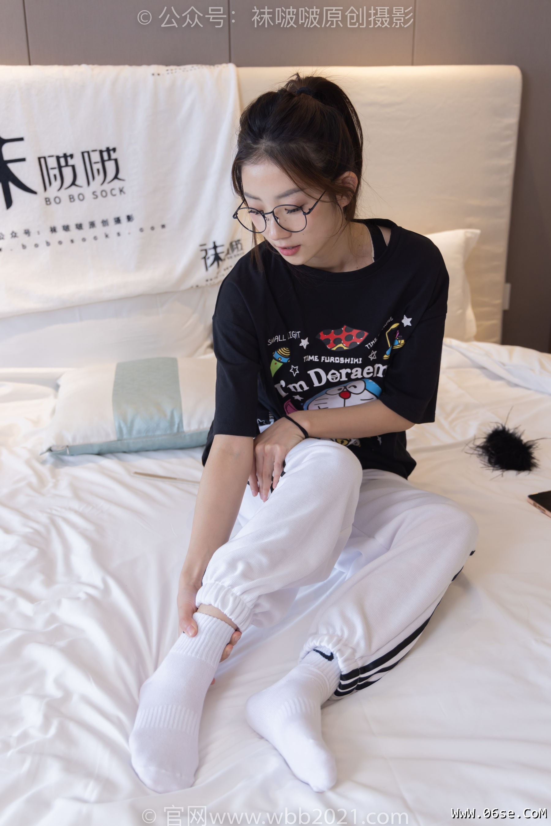 图片[132]-BoBoSocks袜啵啵 No.382 小沫 -板鞋、白棉袜[143P]-六色网