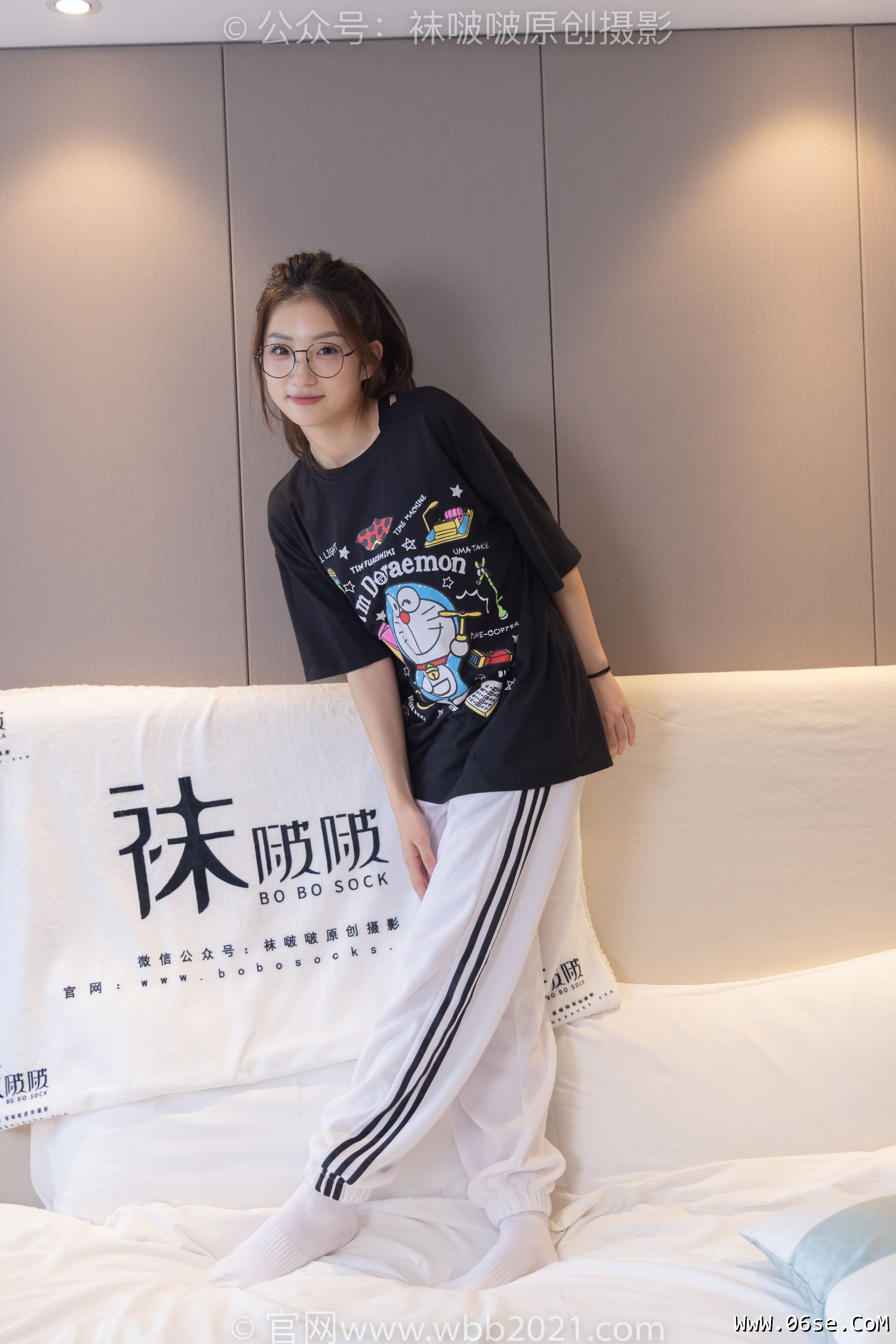 图片[37]-BoBoSocks袜啵啵 No.382 小沫 -板鞋、白棉袜[143P]-六色网