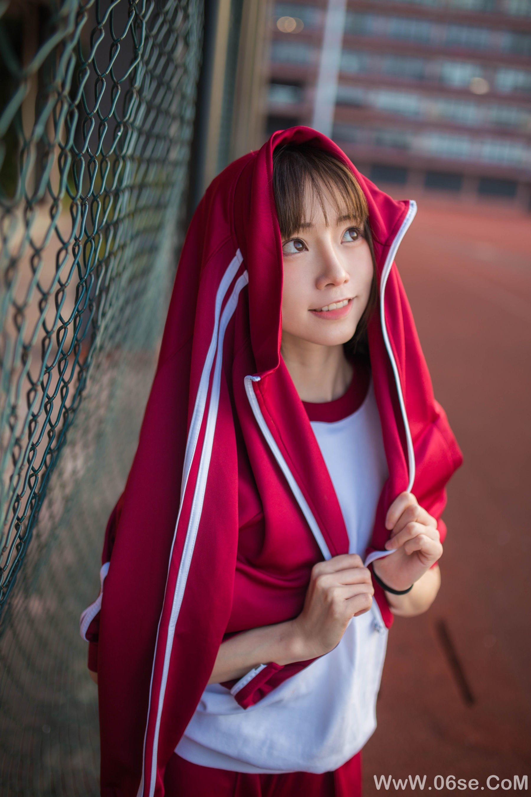 图片[5]-动漫博主Kitaro_绮太郎 红色运动服女孩[13P]-六色网