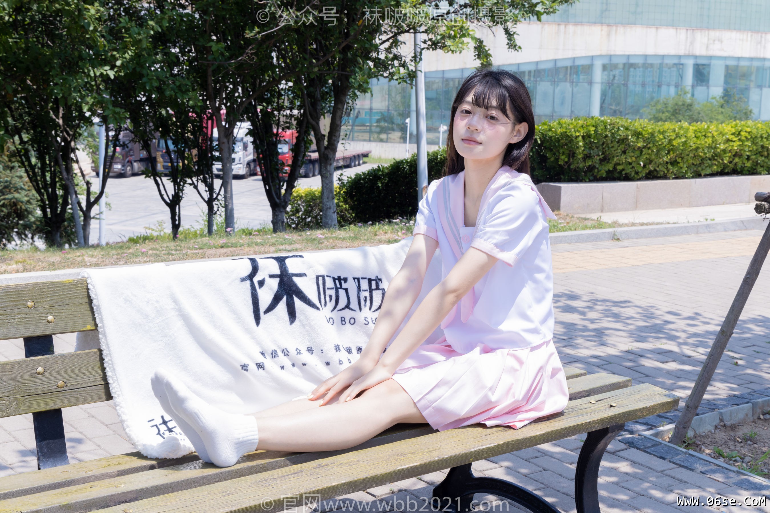 图片[23]-BoBoSocks袜啵啵 No.399 糯米 -皮鞋、白棉袜、jk制服[145P]-六色网
