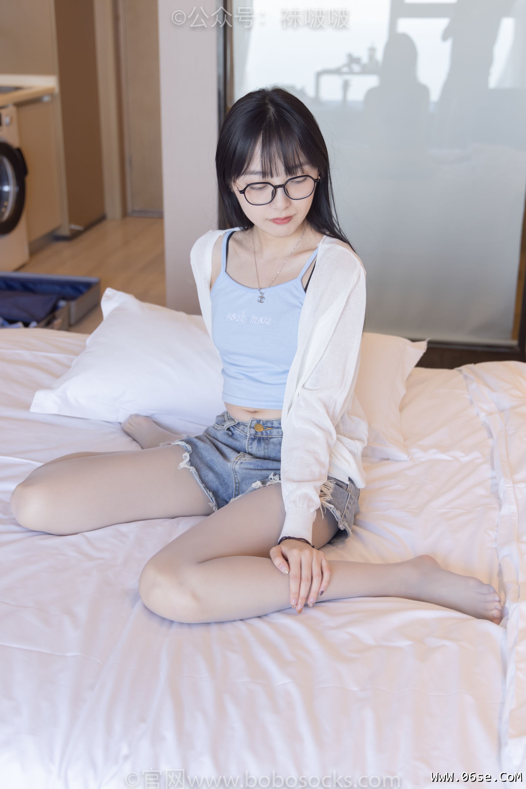 图片[82]-BoBoSocks袜啵啵 No.083 稚予-高跟鞋、凉鞋、白丝、裸足涂白色指甲油剧情[140P]-六色网
