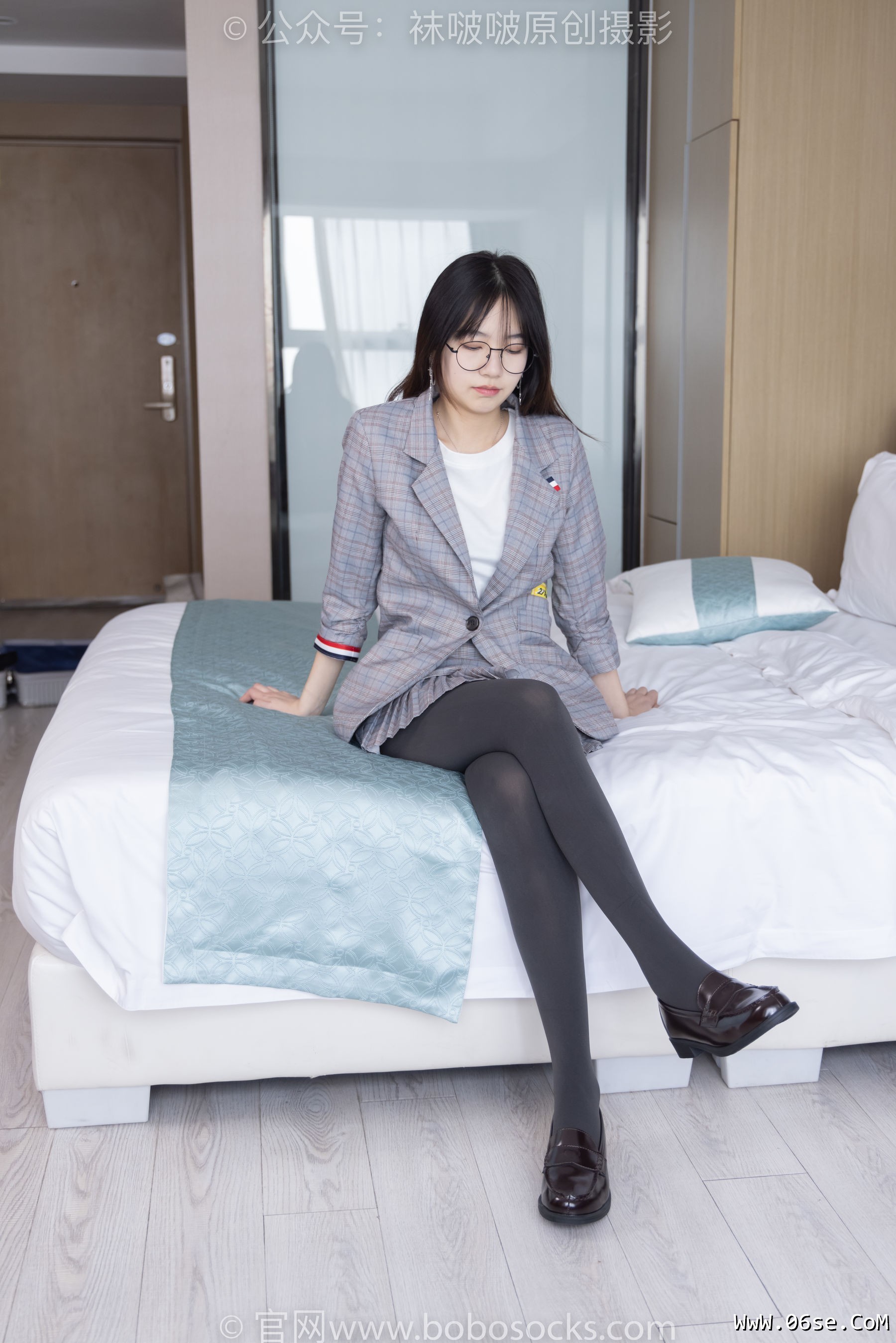 图片[86]-BoBoSocks袜啵啵 No.210 小甜豆 -皮鞋、厚灰丝、ol装[140P]-六色网