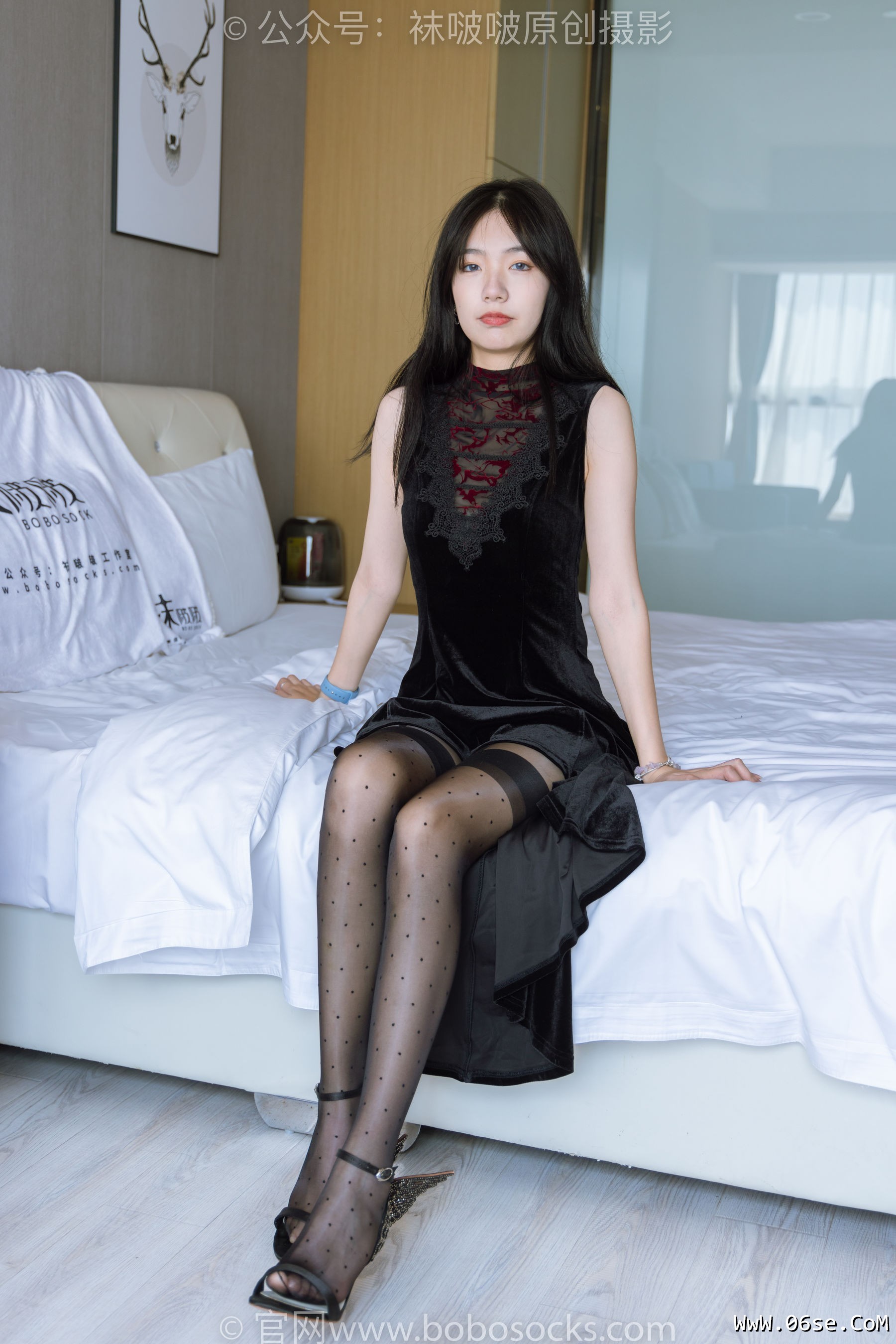 BoBoSocks袜啵啵 No.175 小甜豆-高跟鞋、黑丝 脚尖透明款[140P]-六色网