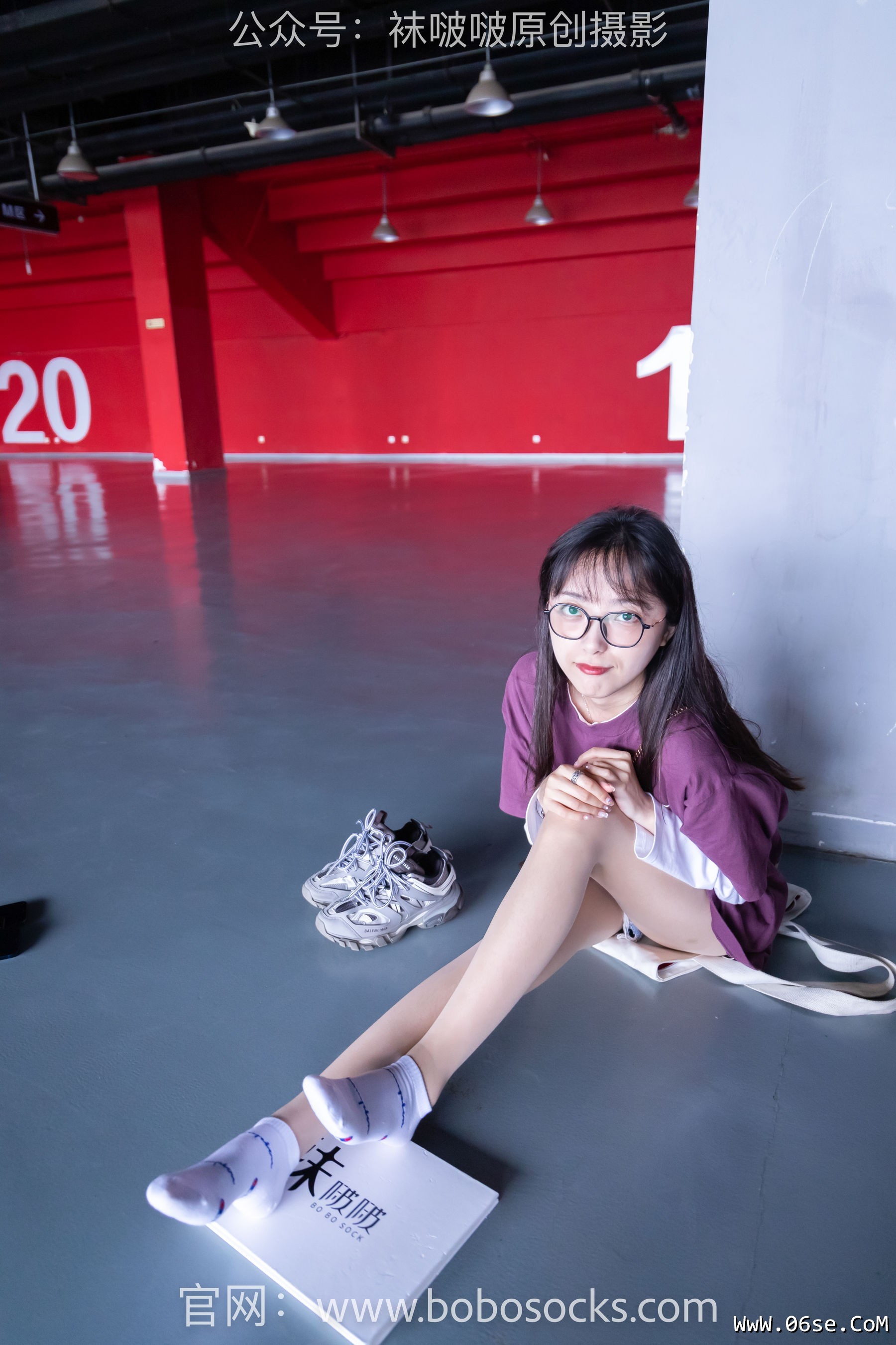 图片[94]-BoBoSocks袜啵啵 积分限定作品010 稚予-巴黎世家运动鞋、白棉袜、肉丝[144P]-六色网