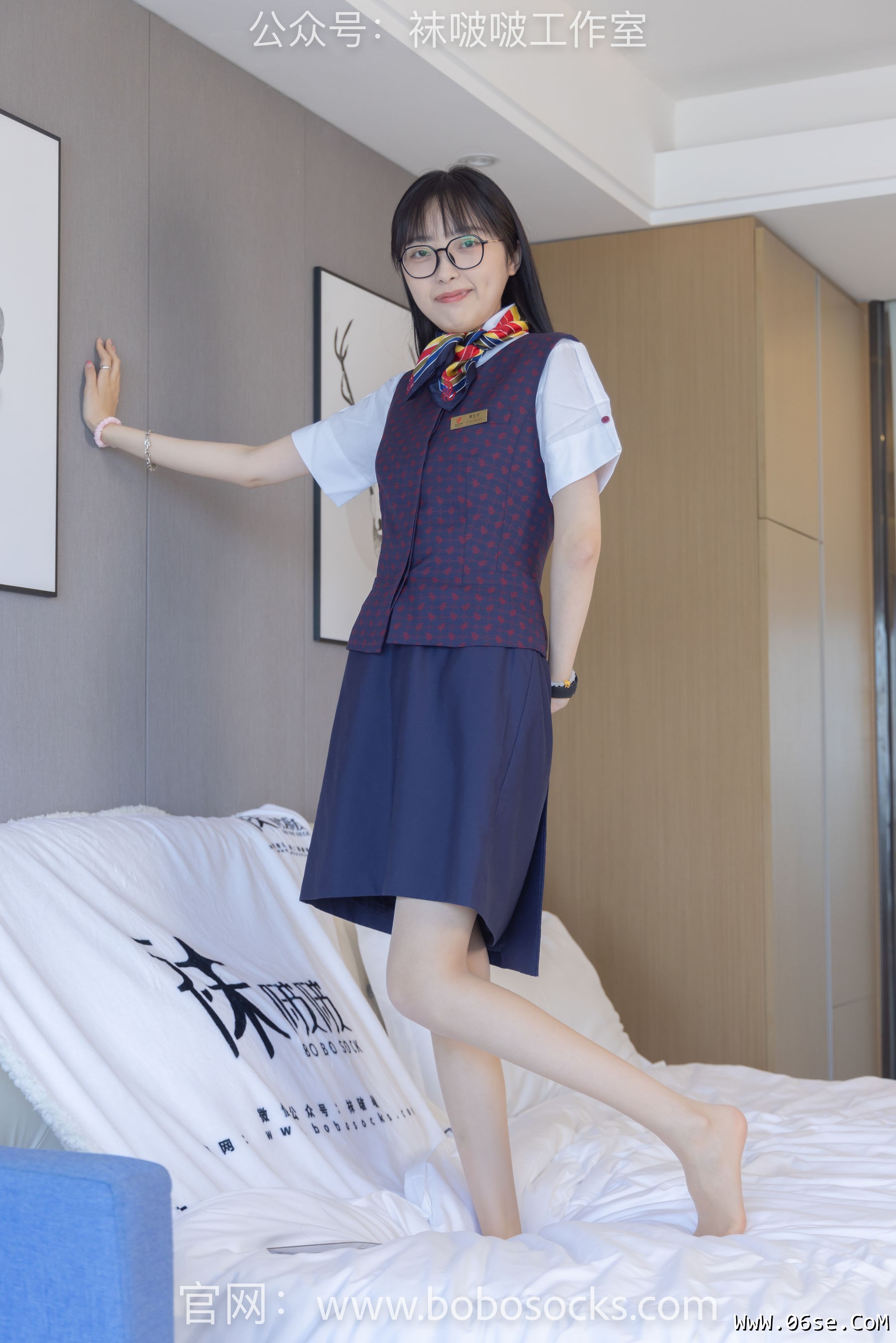 图片[94]-BoBoSocks袜啵啵 No.115 稚予-平底鞋、肉丝、空姐制服[136P]-六色网