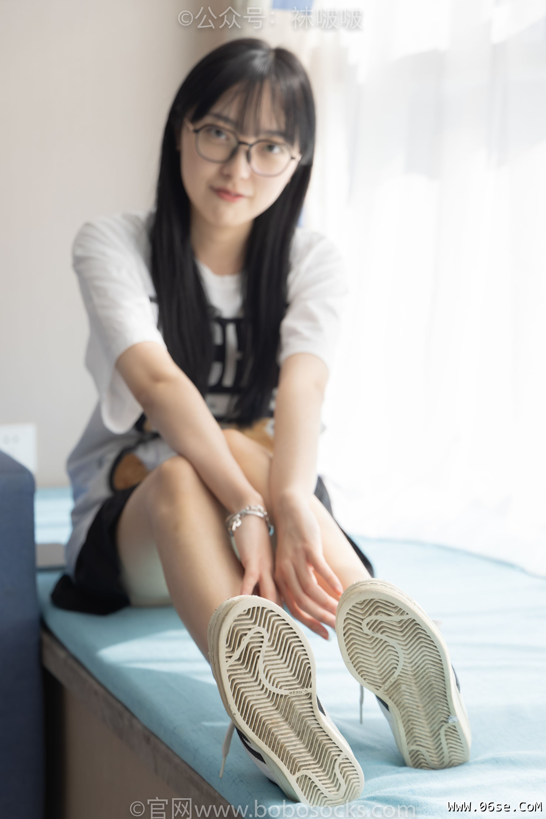 图片[3]-BoBoSocks袜啵啵 No.033 稚予-贝壳头、天鹅绒黑袜、天鹅绒白袜[154P]-六色网