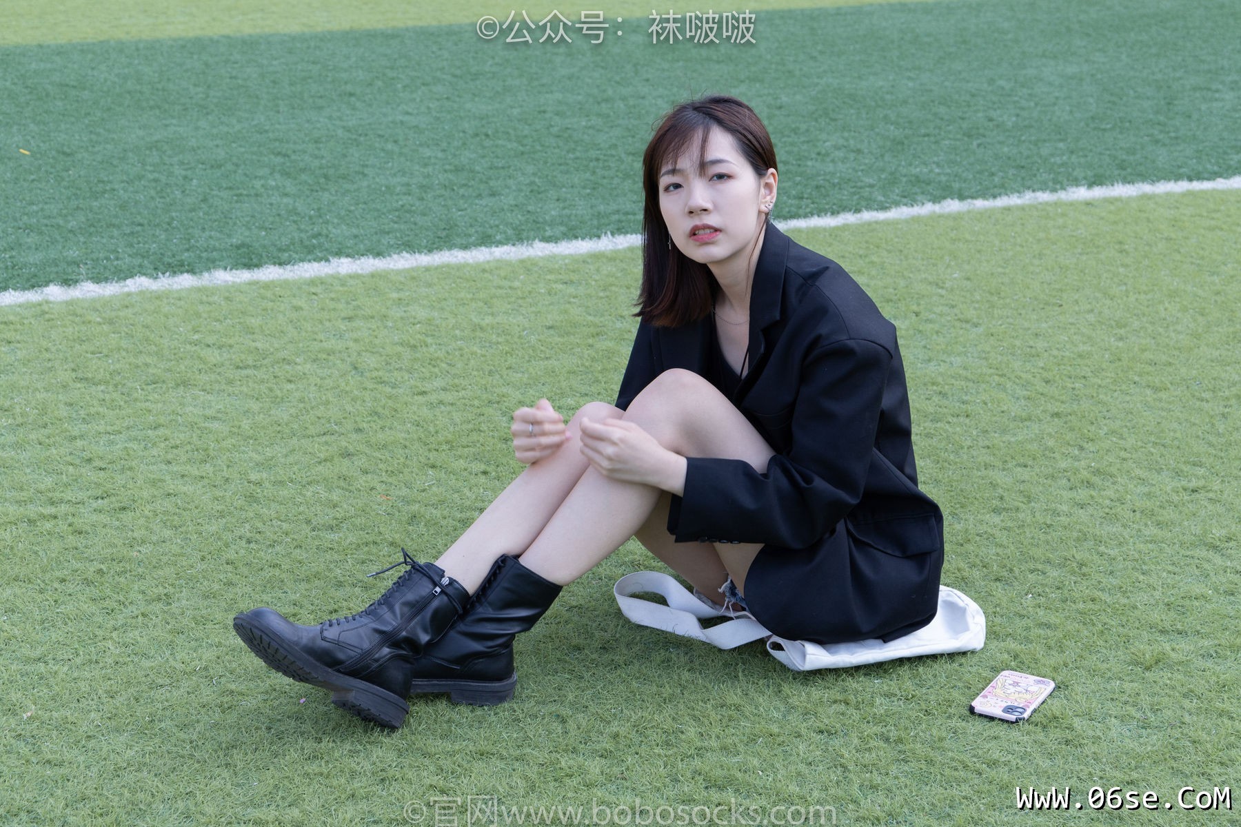 图片[18]-BoBoSocks袜啵啵 No.010 小甜豆-马丁靴、白色短棉袜、裸足[117P]-六色网