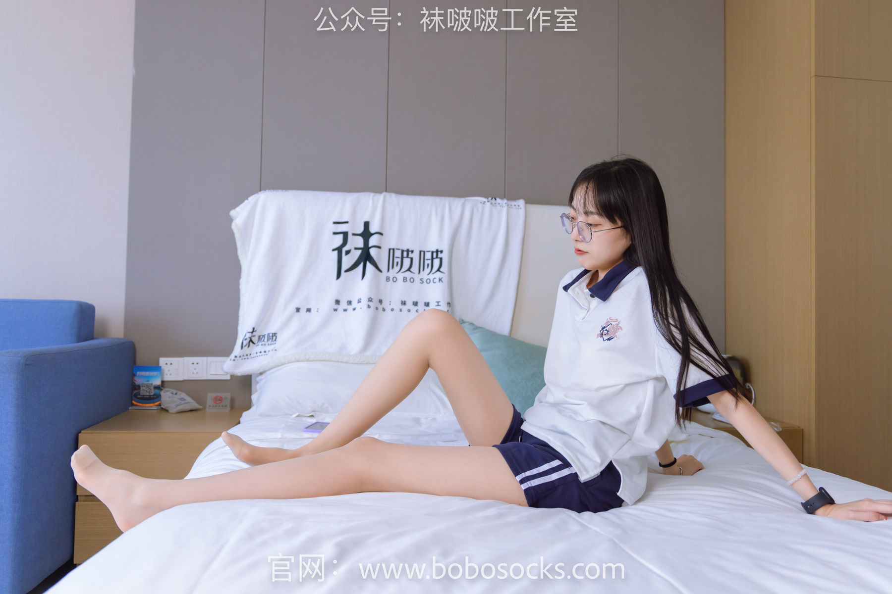 图片[3]-BoBoSocks袜啵啵 No.118 稚予-运动鞋、白棉袜、肉丝、踩小熊玩偶[140P]-六色网
