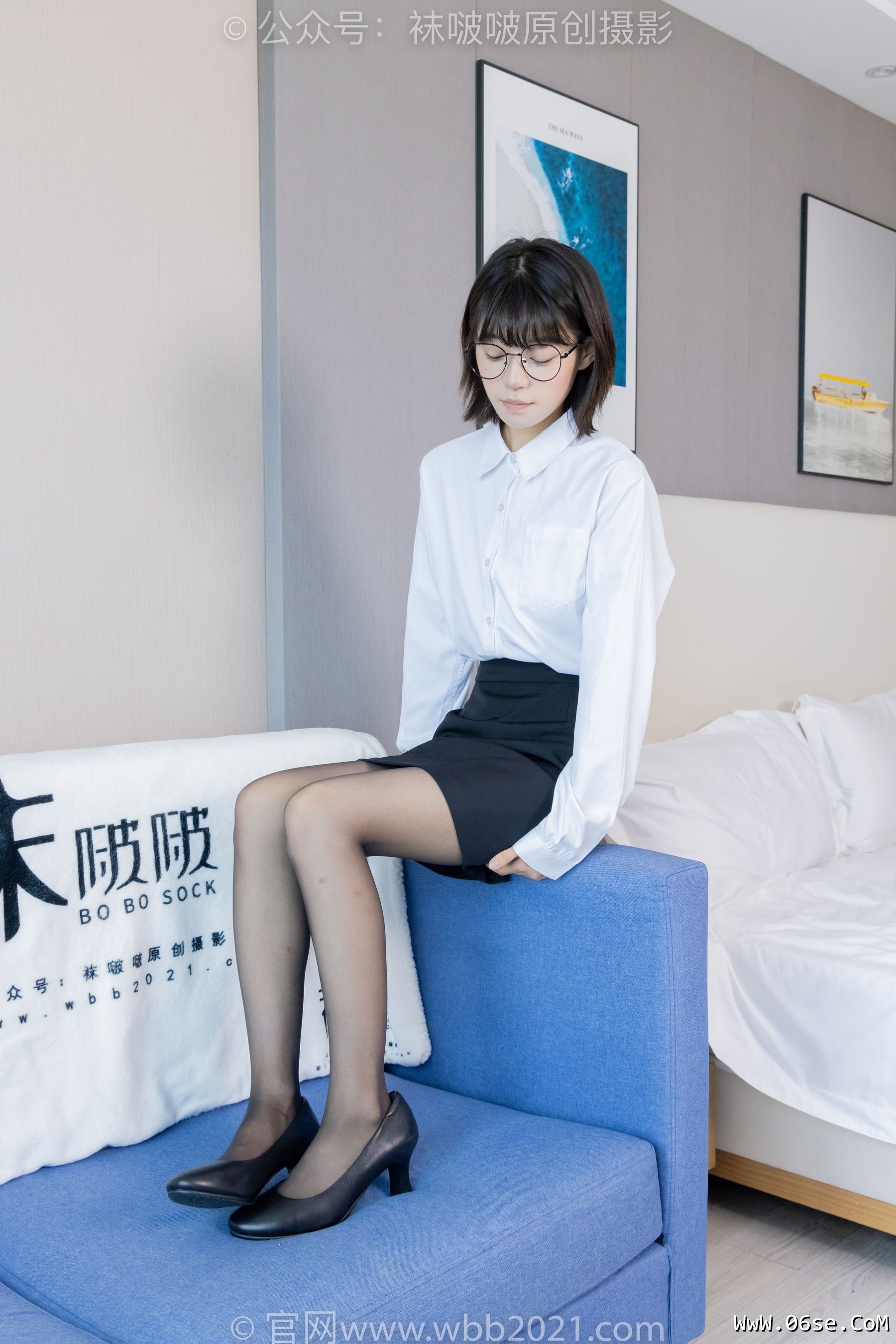 图片[73]-BoBoSocks袜啵啵 No.436 糯米 -OL制服、两双平底鞋、薄黑丝、厚肉丝[150P]-六色网