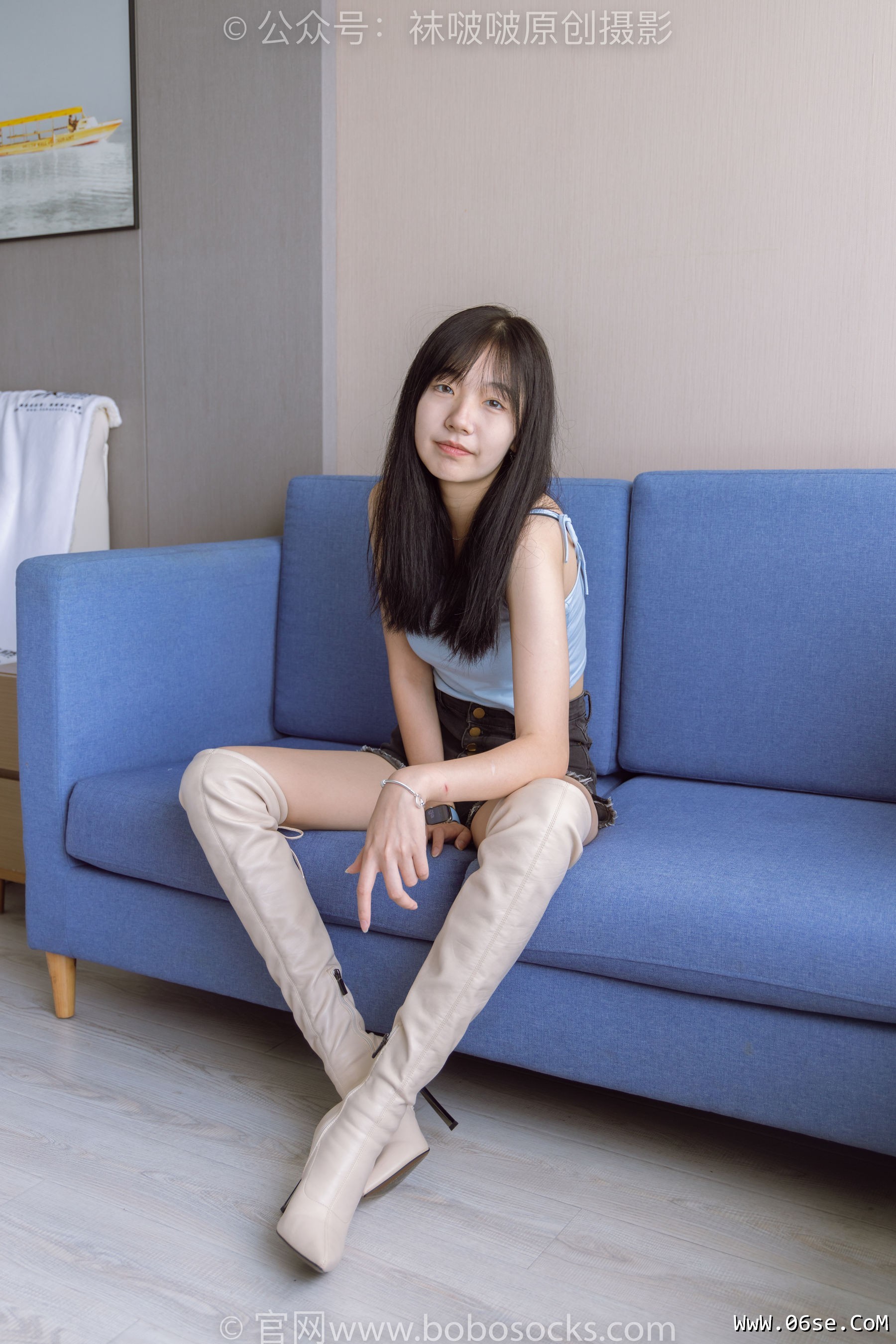 图片[35]-BoBoSocks袜啵啵 No.174 小甜豆-高跟长靴、白棉袜、裸足[178P]-六色网