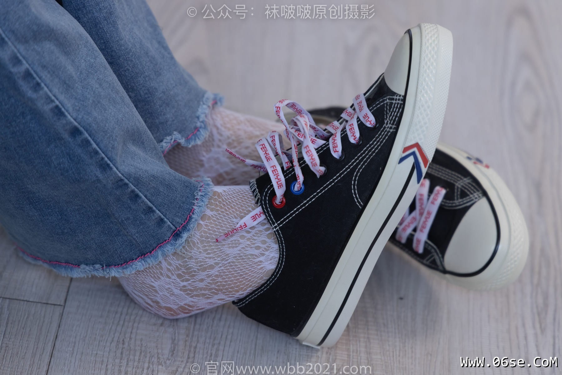 图片[111]-BoBoSocks袜啵啵 No.231 小甜豆-板鞋、白色蕾丝袜、可拆卸牛仔裤、裤里丝[154P]-六色网