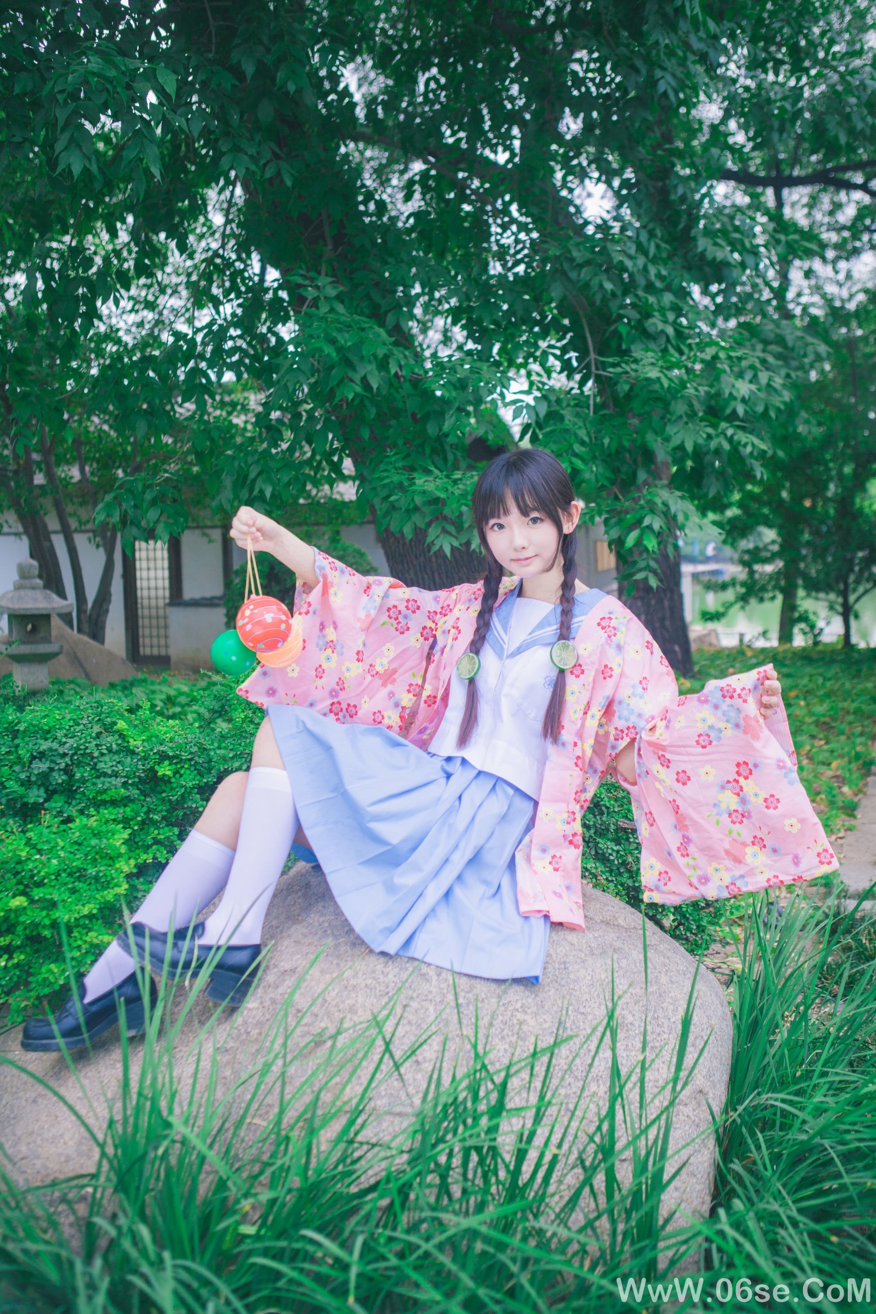 图片[6]-可爱妹妹樱群 和服[17P]-六色网