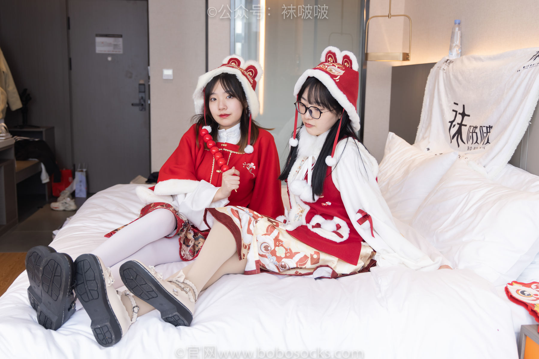 图片[29]-BoBoSocks袜啵啵 No.054 小甜豆与稚予-给大家拜年啦[139P]-六色网