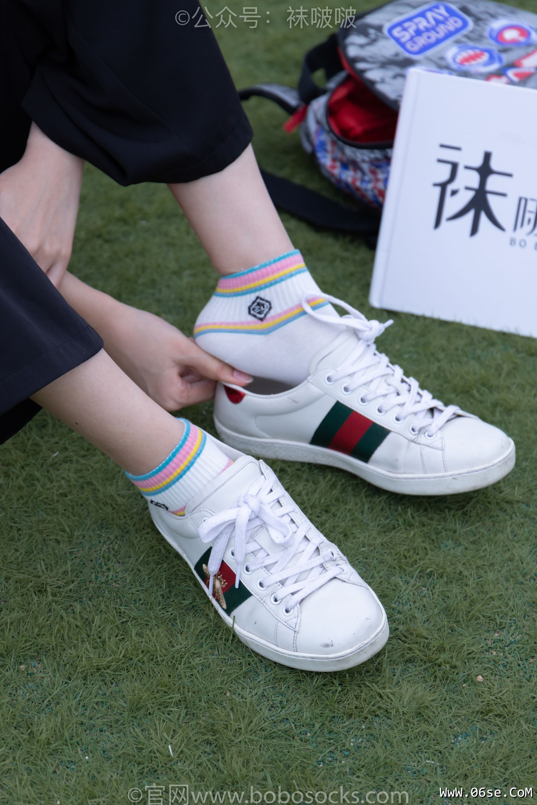 图片[130]-BoBoSocks袜啵啵 No.021 泡芙-板鞋、白棉袜、裸足[131P]-六色网