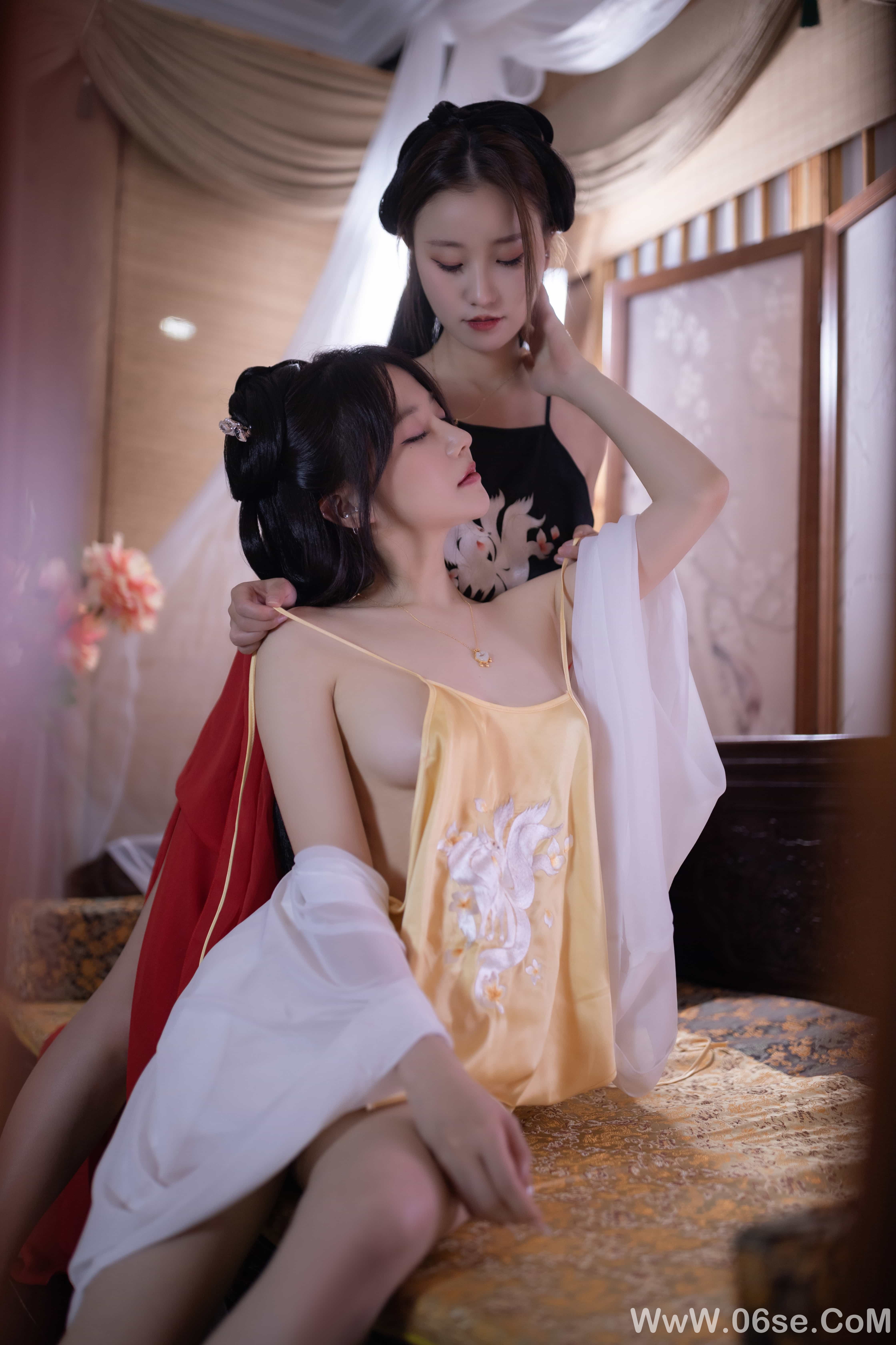 图片[75]-秀人名模鱼子酱Fish内部私购未上架《双女古装剧情》写真[153P]-六色网