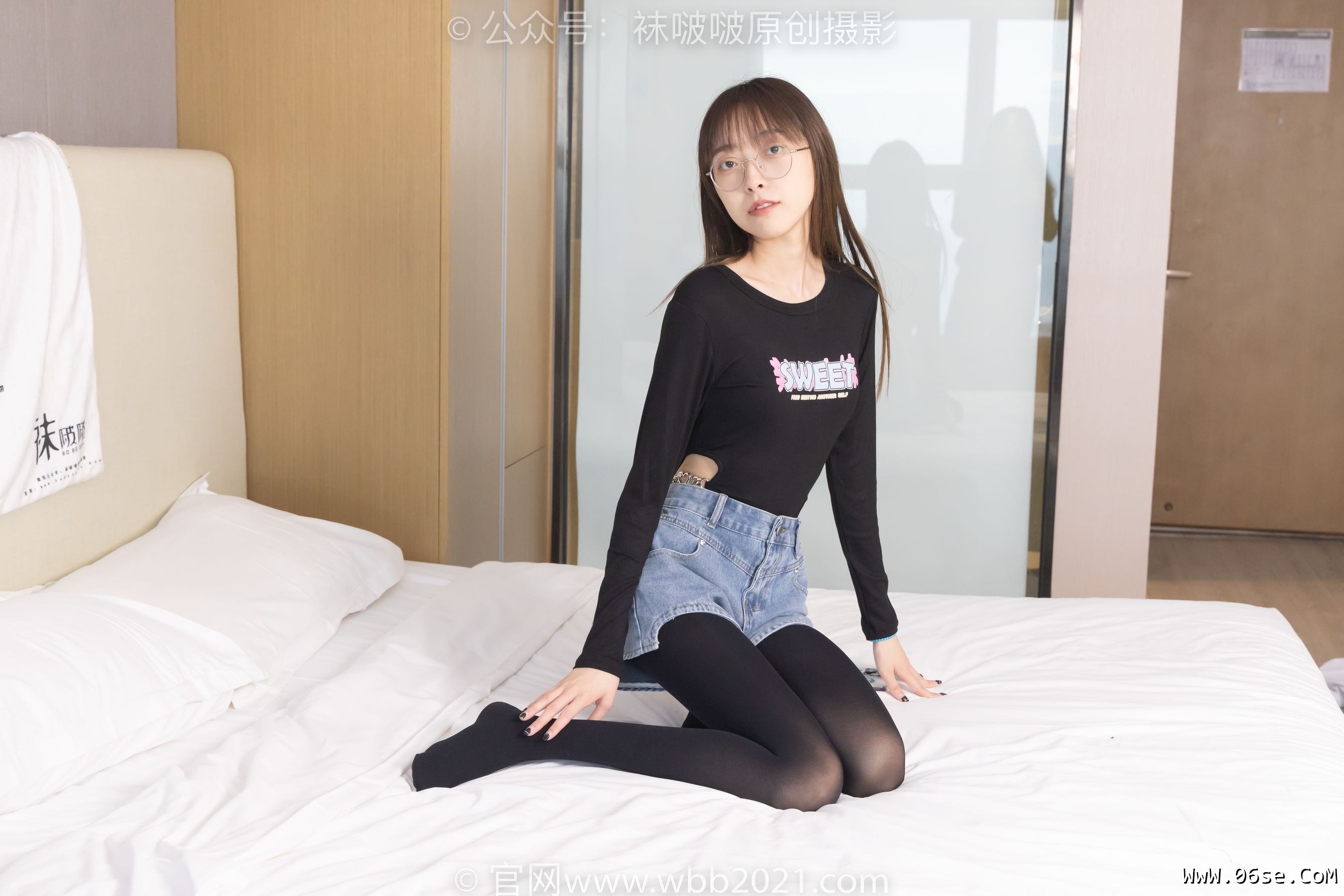 图片[100]-BoBoSocks袜啵啵 No.321 稚予 -高跟鞋、厚黑丝[150P]-六色网