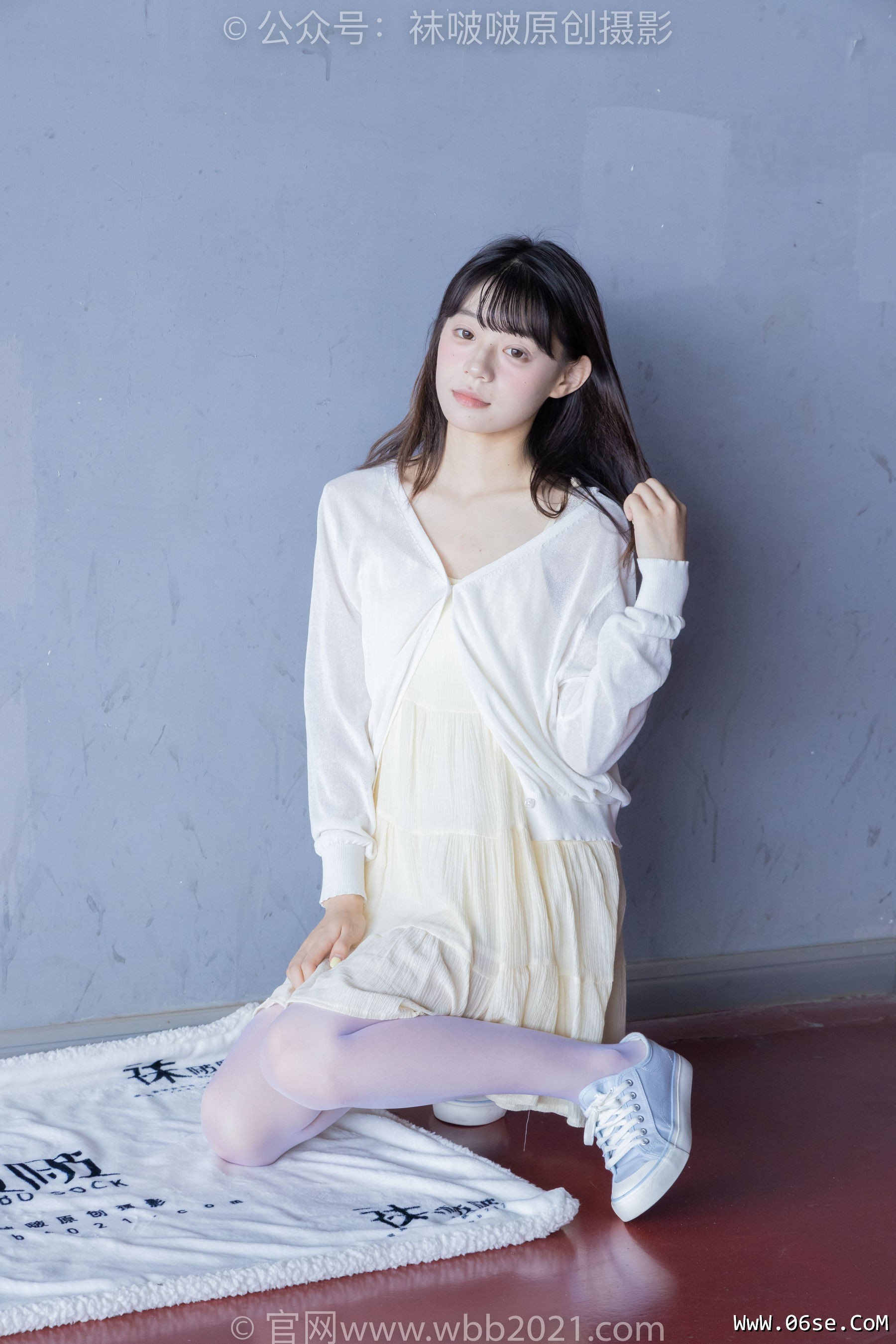 图片[54]-BoBoSocks袜啵啵 No.395 糯米 -板鞋、白丝[145P]-六色网