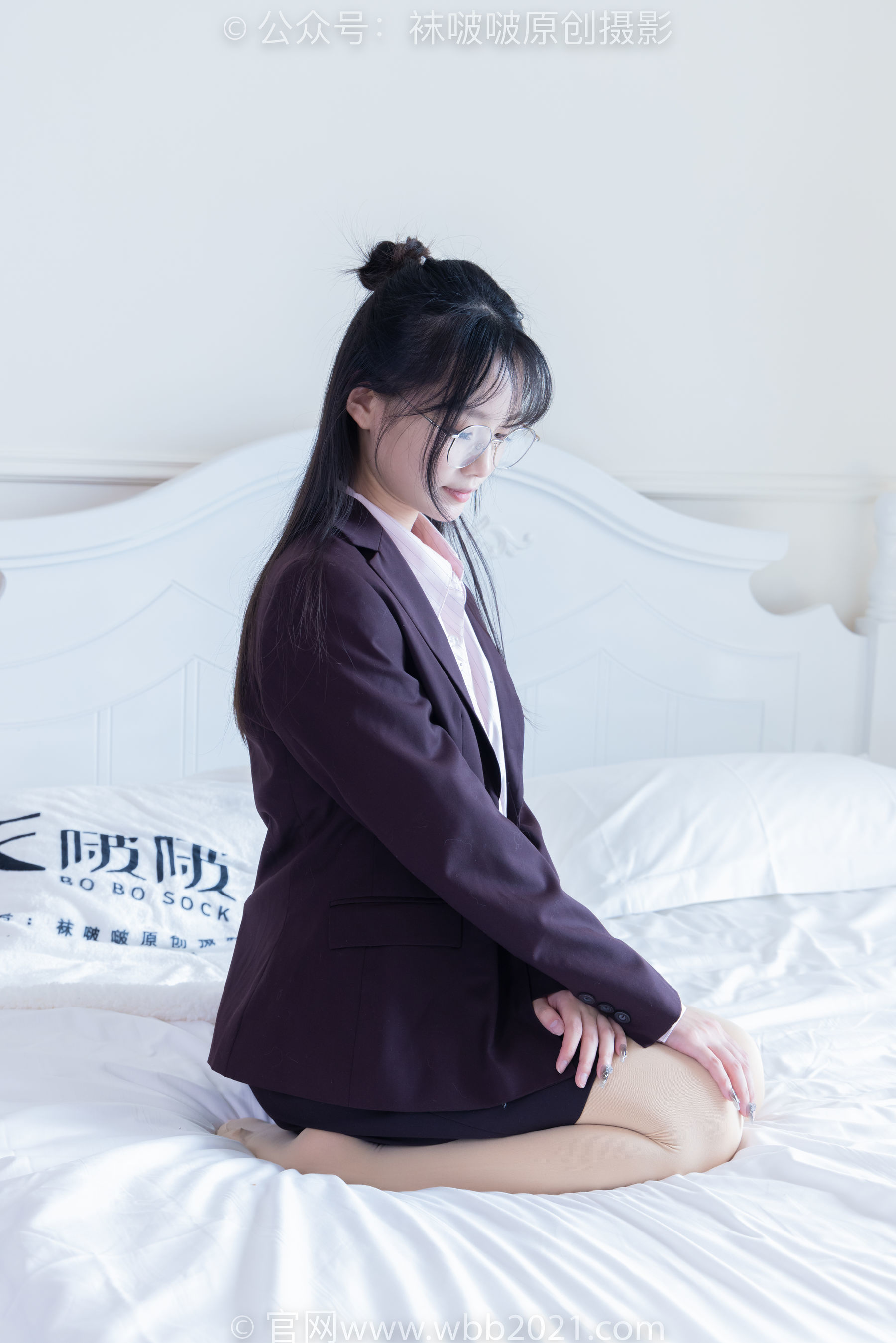 图片[204]-BoBoSocks袜啵啵 No.362 甜甜圈 -两双皮鞋、厚肉丝、厚黑丝、ol制服[230P]-六色网