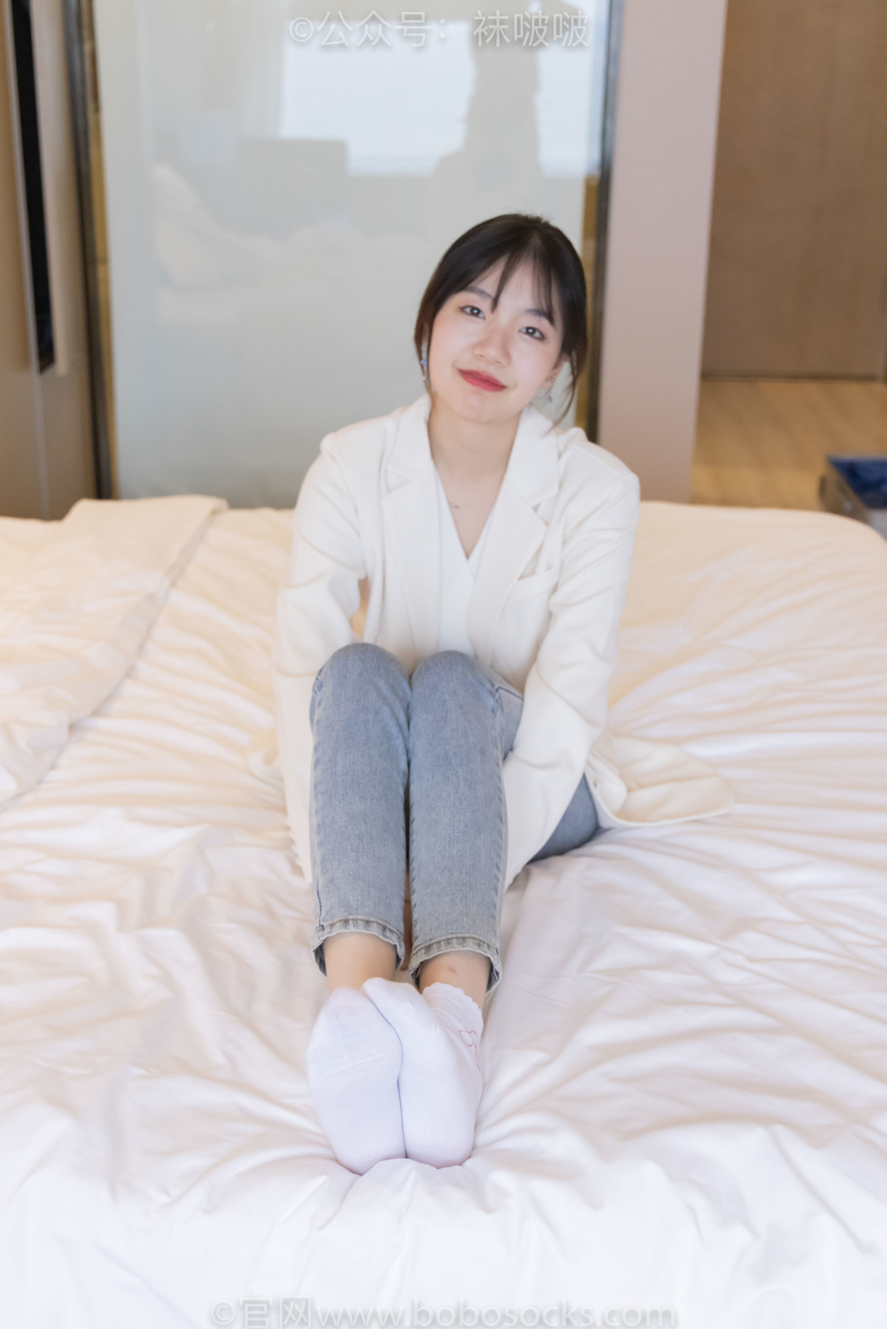 图片[101]-BoBoSocks袜啵啵 No.050 小甜豆-高跟长靴、白棉袜[175P]-六色网