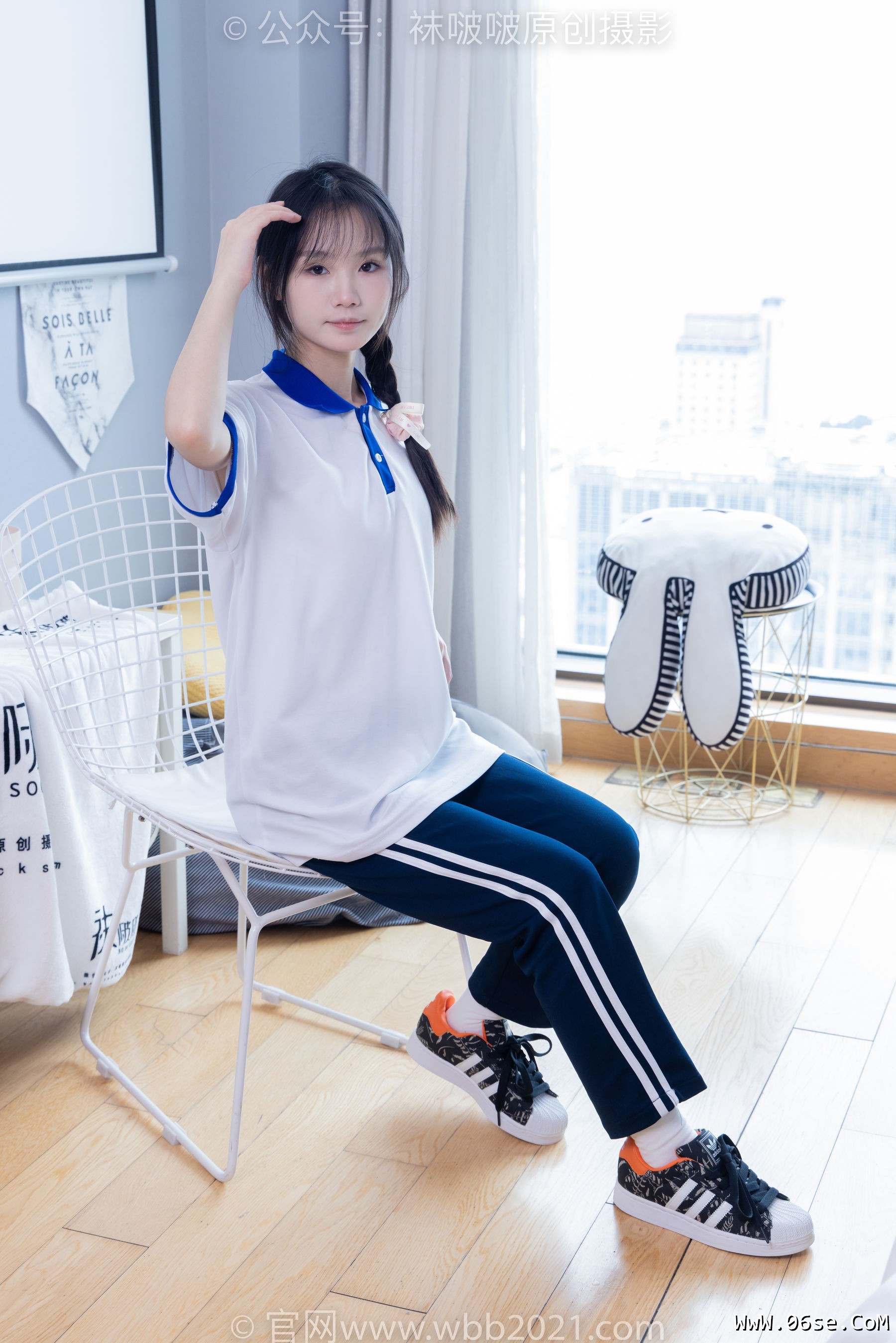 图片[59]-BoBoSocks袜啵啵 No.366 甜甜圈 -三双板鞋、白棉袜、短白丝[150P]-六色网