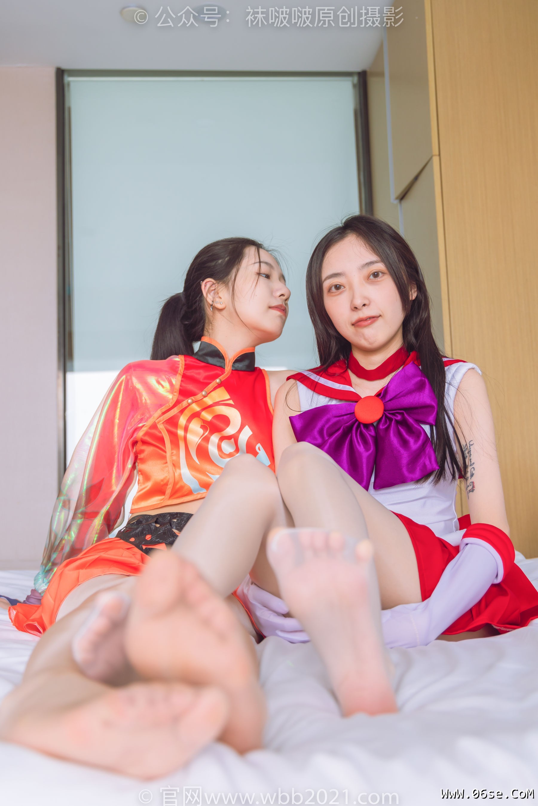 图片[29]-BoBoSocks袜啵啵 No.263 小甜豆稚予 -两双高跟鞋、油亮肉丝、油亮白丝[139P]-六色网
