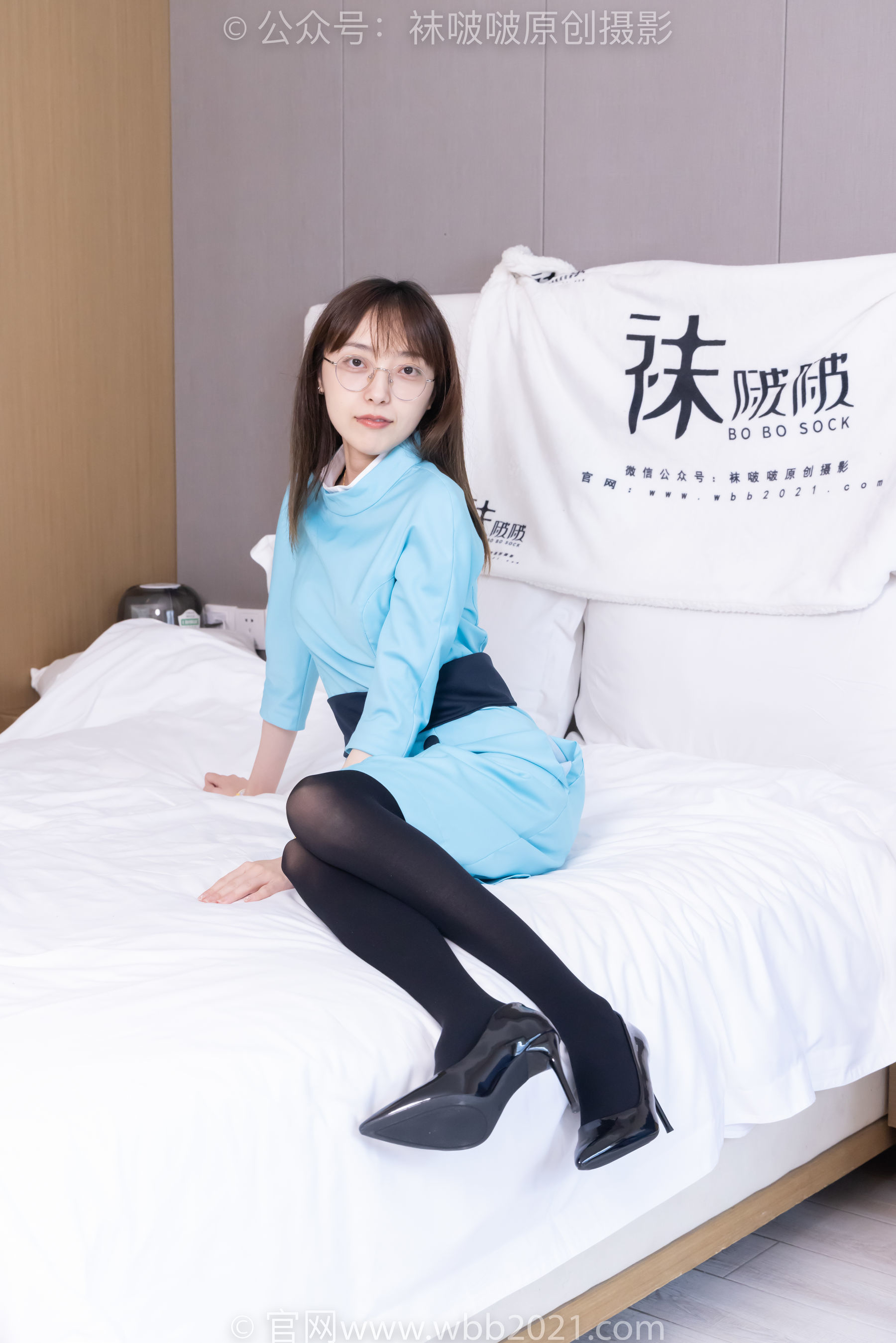 图片[160]-BoBoSocks袜啵啵 No.440 稚予 -高跟鞋、厚黑丝、空姐制服[200P]-六色网