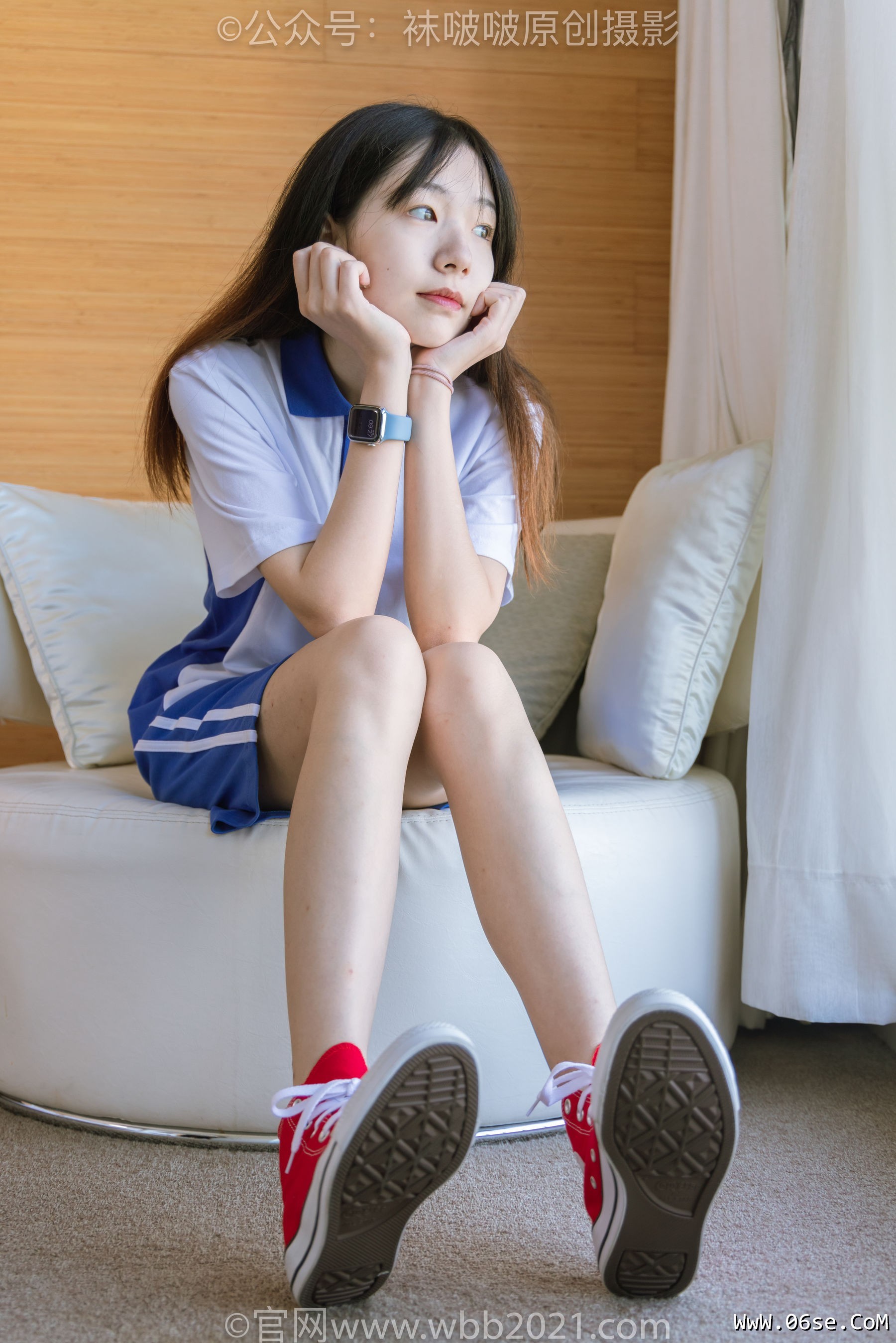 图片[59]-BoBoSocks袜啵啵 No.336 小甜豆 -校服、帆布鞋、白棉袜、裸足[140P]-六色网