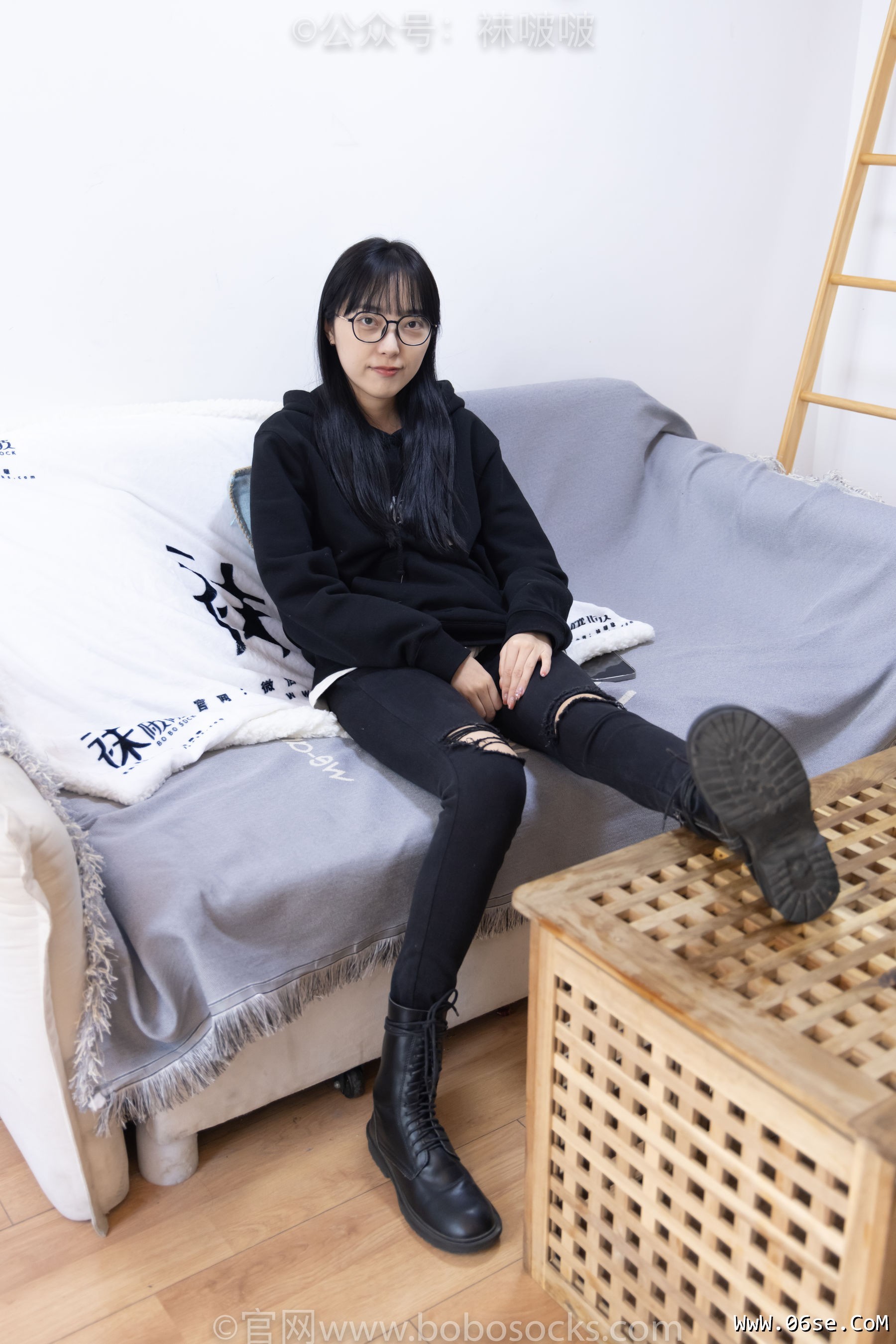 图片[29]-BoBoSocks袜啵啵 No.061 稚予-短靴、白棉袜、裸足[145P]-六色网