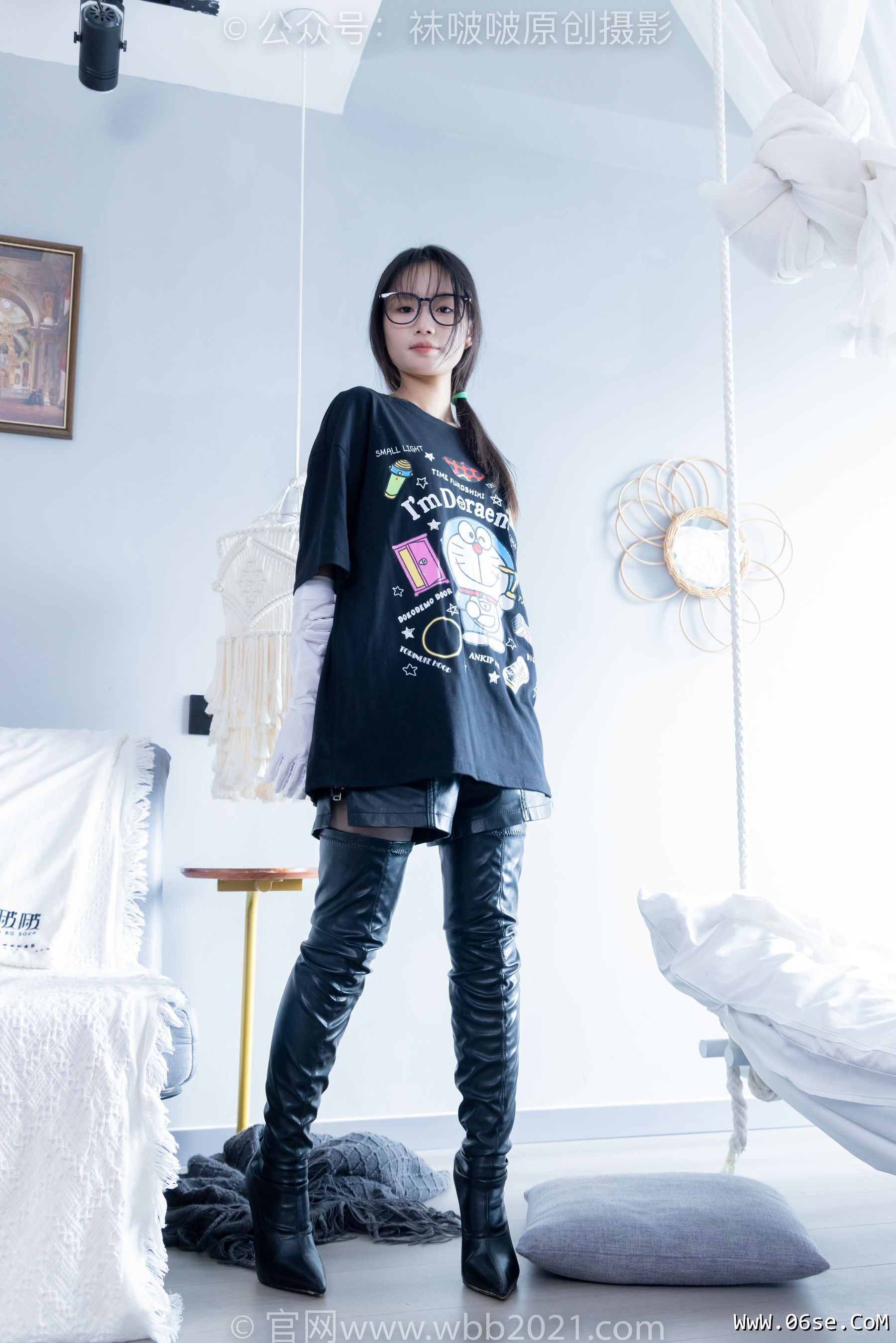 图片[104]-BoBoSocks袜啵啵 No.343 甜甜圈 -高跟长靴、黑丝打底、肉丝[150P]-六色网