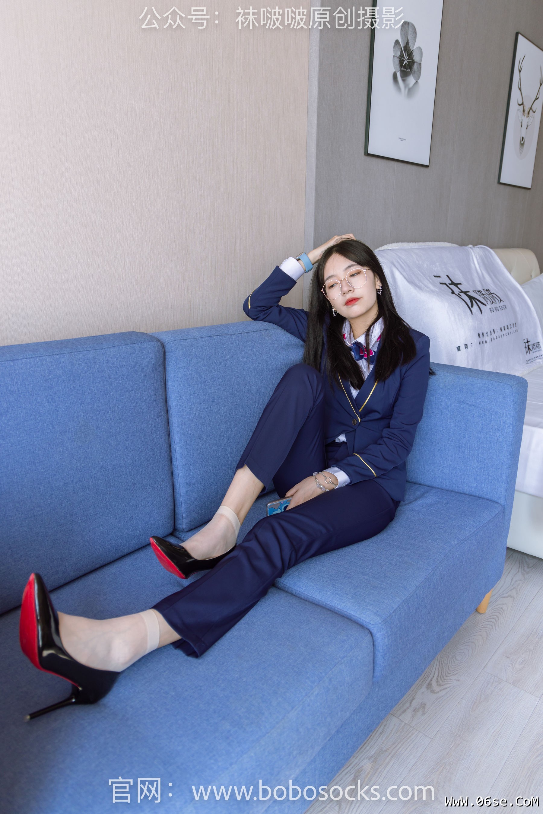 图片[71]-BoBoSocks袜啵啵 No.139 小甜豆-高跟鞋、短肉丝、空姐制服[140P]-六色网