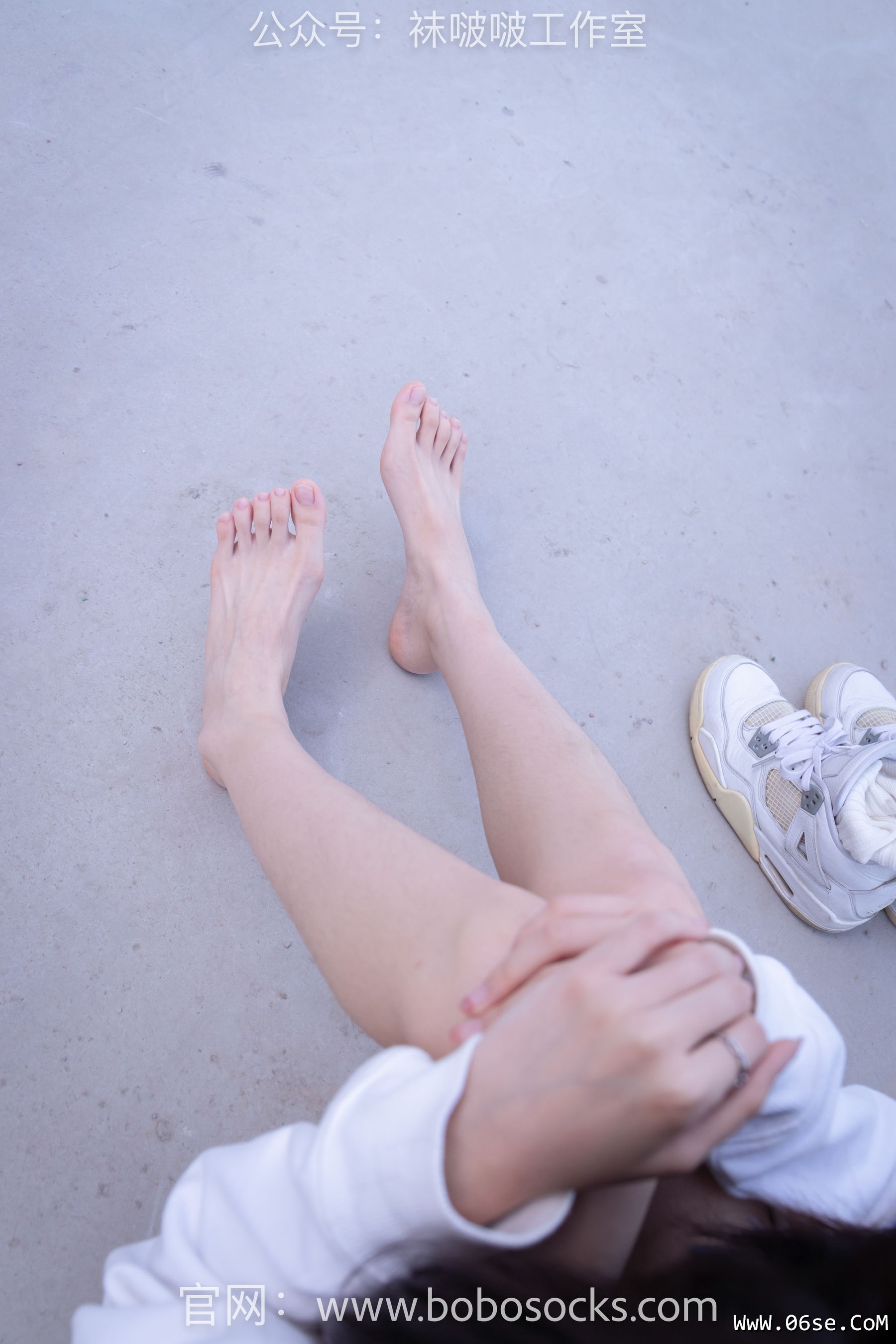图片[121]-BoBoSocks袜啵啵 No.103 稚予-AJ篮球鞋、白棉袜、裸足[134P]-六色网