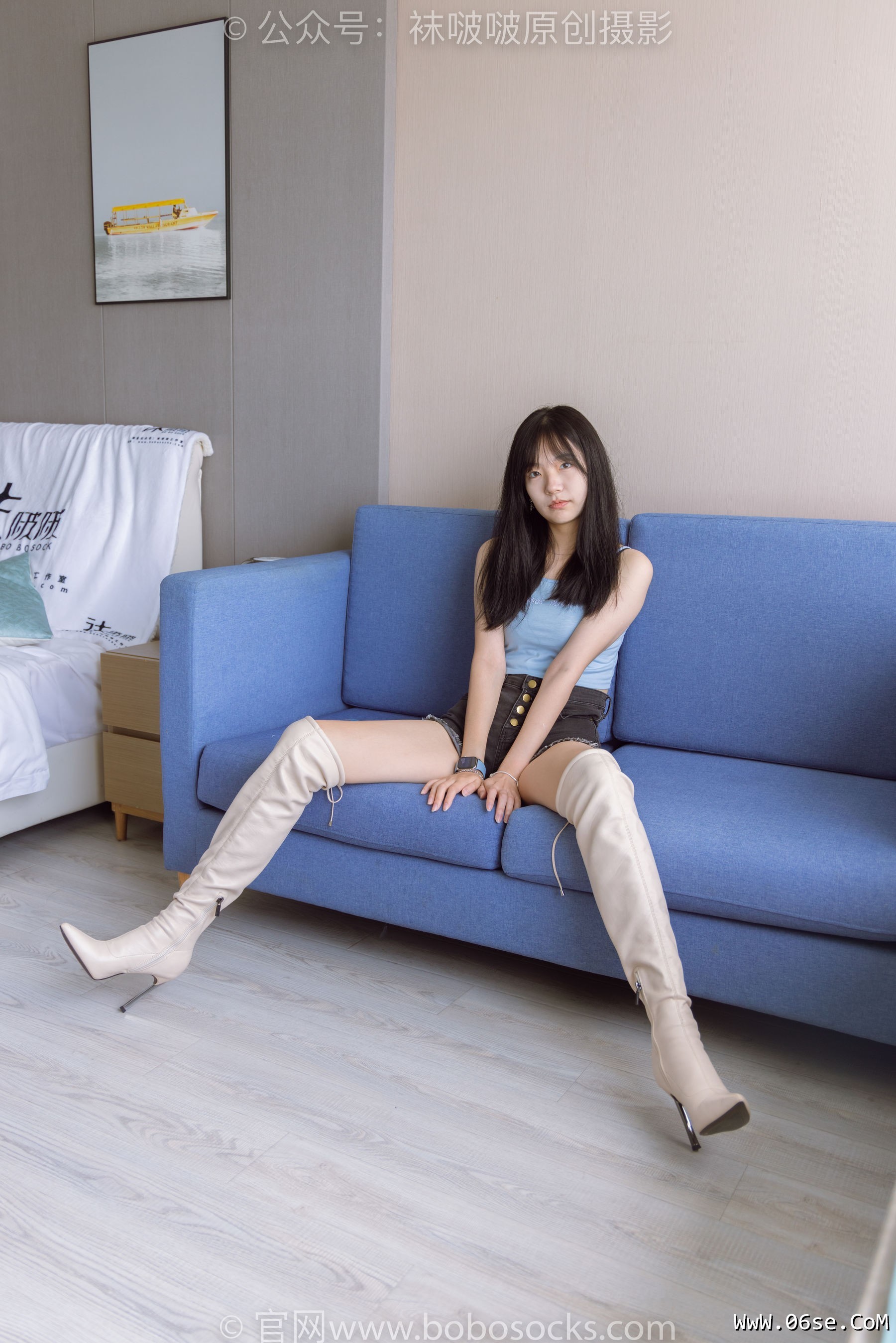 图片[91]-BoBoSocks袜啵啵 No.174 小甜豆-高跟长靴、白棉袜、裸足[178P]-六色网