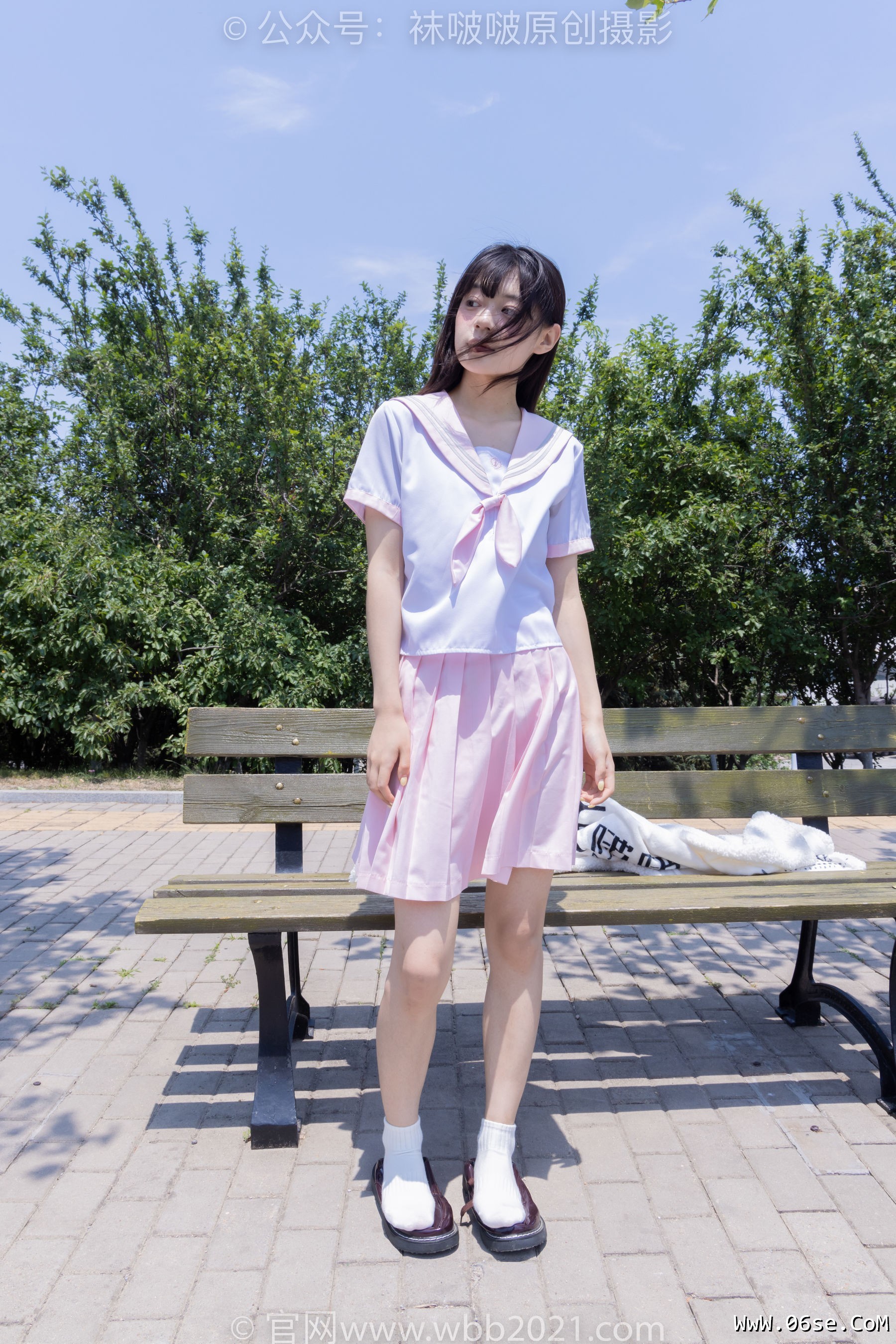 图片[47]-BoBoSocks袜啵啵 No.399 糯米 -皮鞋、白棉袜、jk制服[145P]-六色网