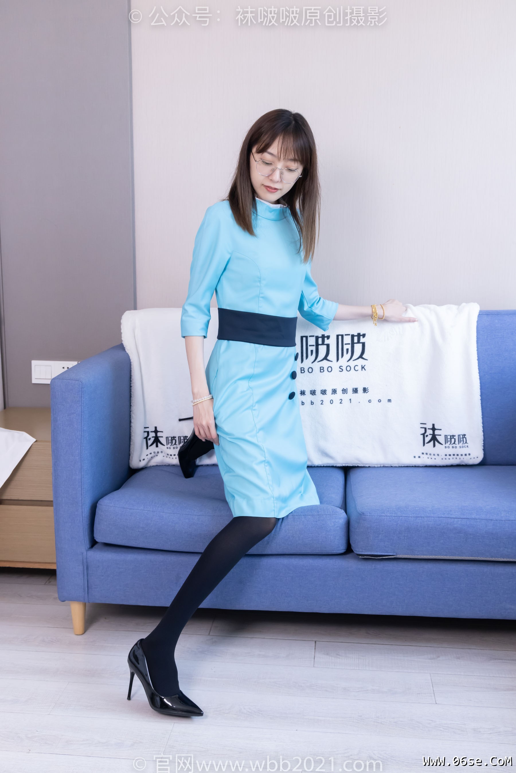 图片[149]-BoBoSocks袜啵啵 No.440 稚予 -高跟鞋、厚黑丝、空姐制服[200P]-六色网