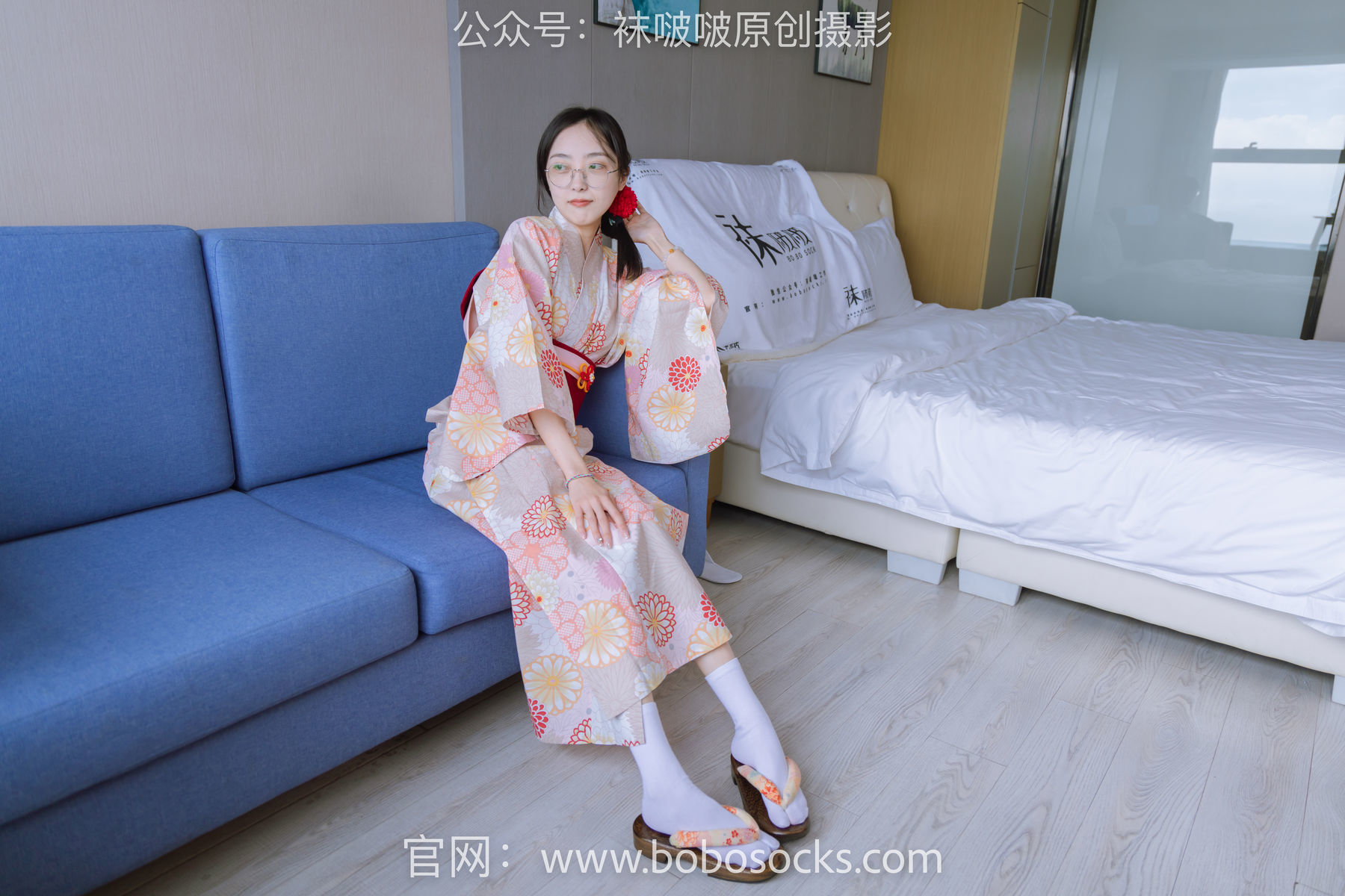 图片[68]-BoBoSocks袜啵啵 No.137 稚予-木屐、分指白棉袜、裸足、和风浴衣[170P]-六色网
