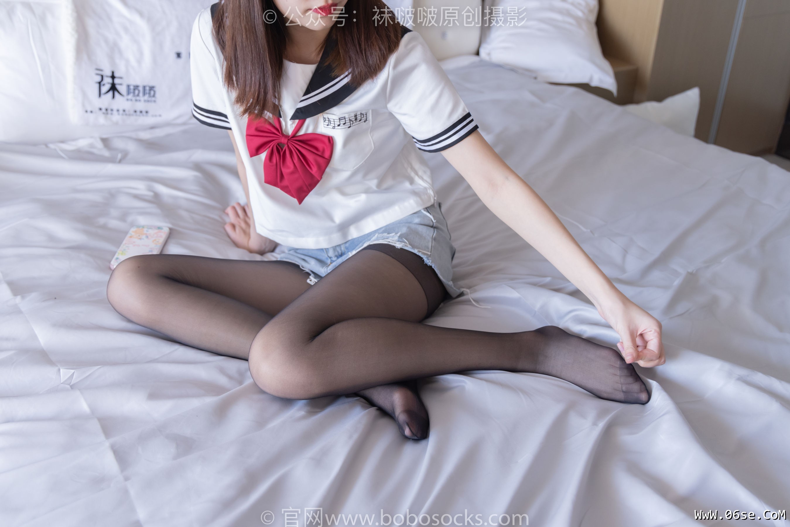 图片[26]-BoBoSocks袜啵啵 No.215 小甜豆-三双帆布鞋板鞋、厚白丝、黑丝[144P]-六色网