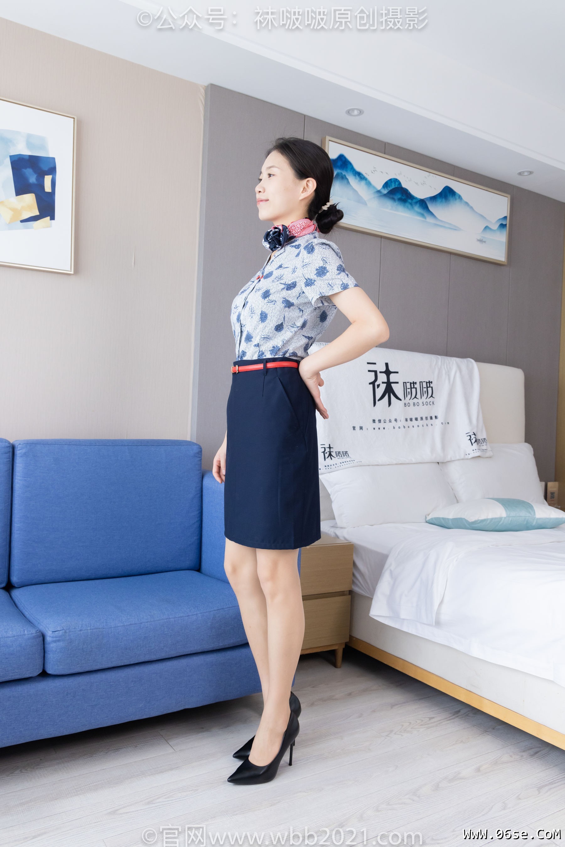 图片[76]-BoBoSocks袜啵啵 No.334 芝士 -东航制服、两双高跟鞋、薄肉丝、薄灰丝[141P]-六色网