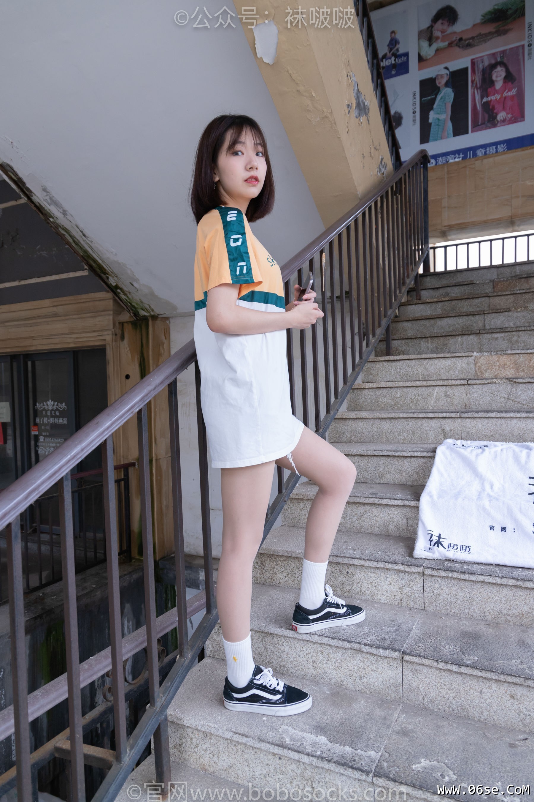 图片[7]-BoBoSocks袜啵啵 No.069 小甜豆-vans板鞋、白棉袜、肉丝[135P]-六色网