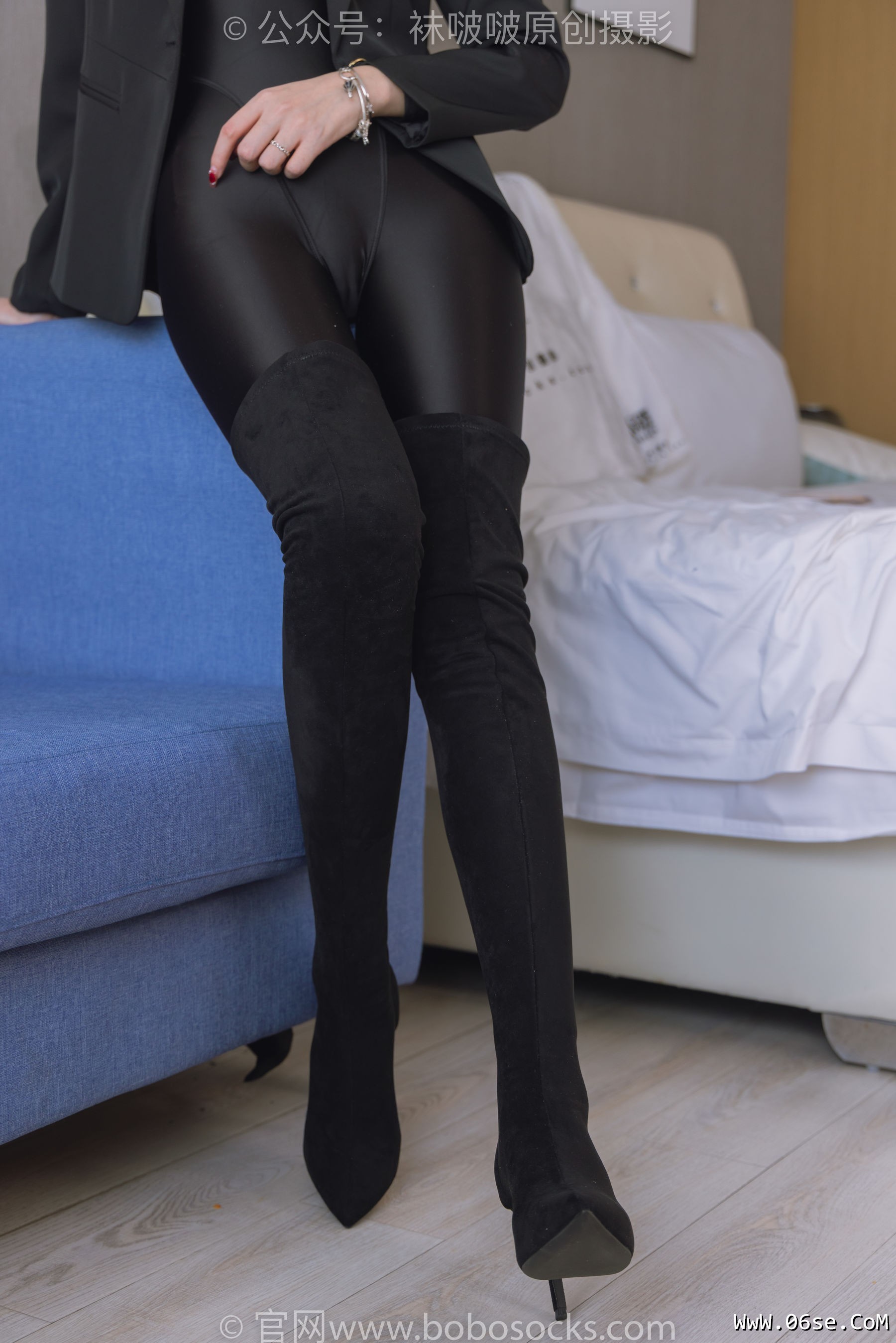 图片[63]-BoBoSocks袜啵啵 No.188 小甜豆-连体泳衣、高跟长靴、短肉丝、裸足[147P]-六色网