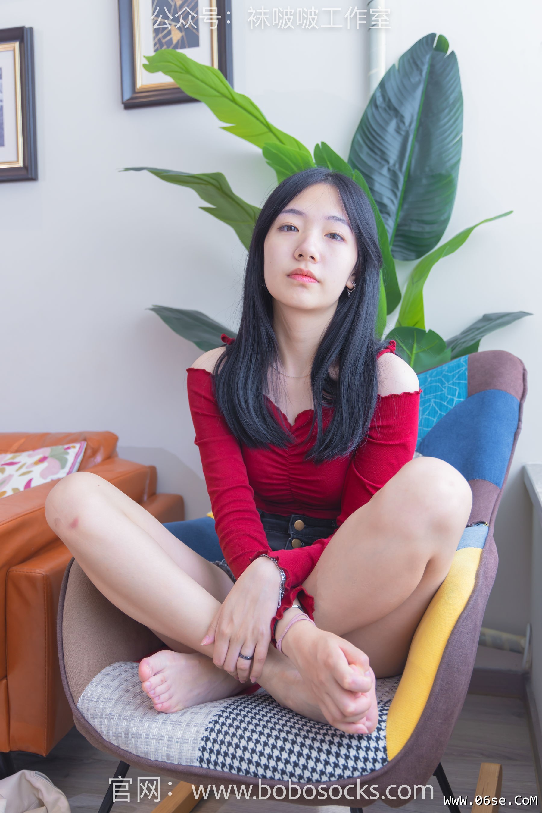 图片[59]-BoBoSocks袜啵啵 No.120 小甜豆-高跟长靴、白棉袜、裸足[170P]-六色网